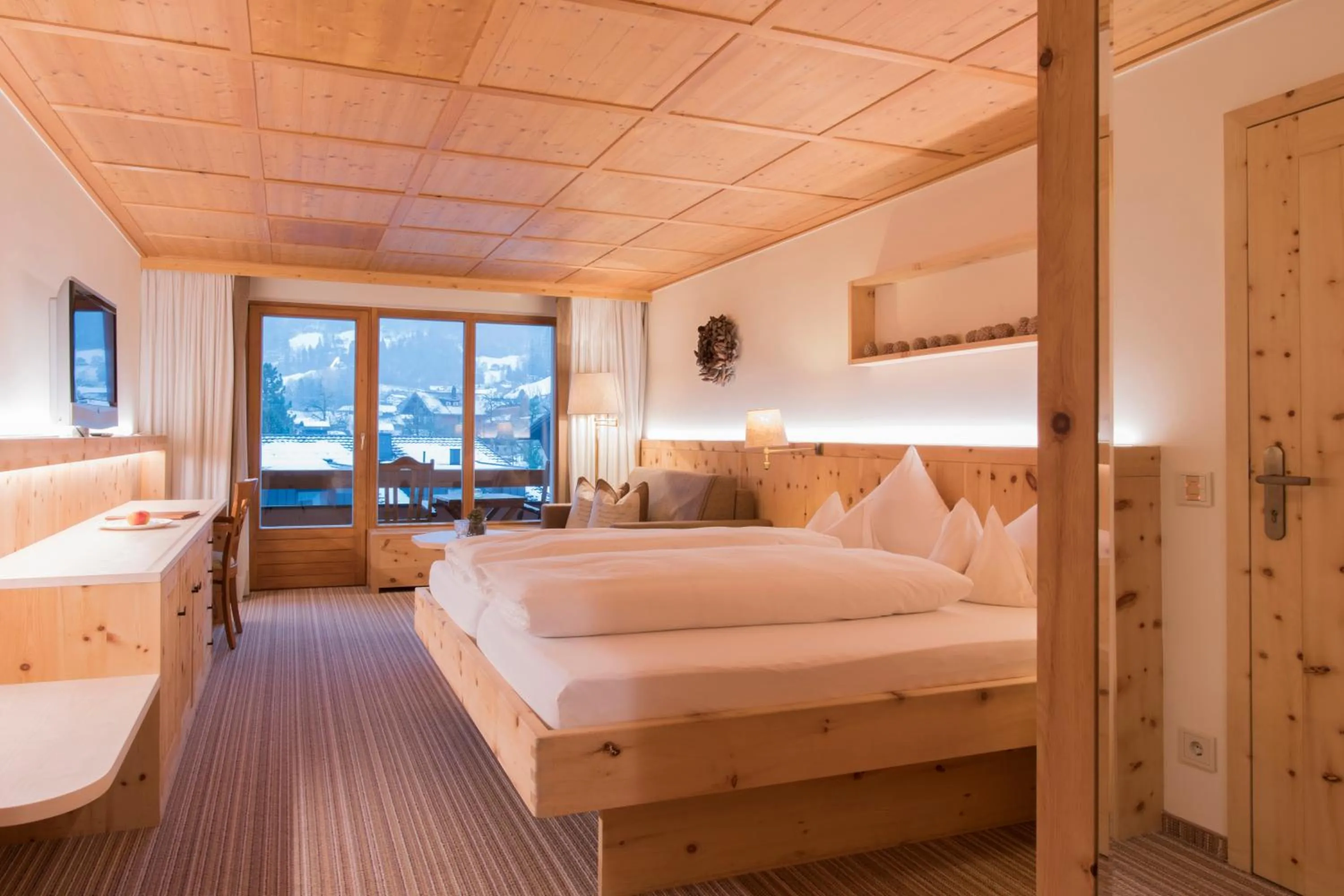 Photo of the whole room, Bed in Hotel Montafoner Hof