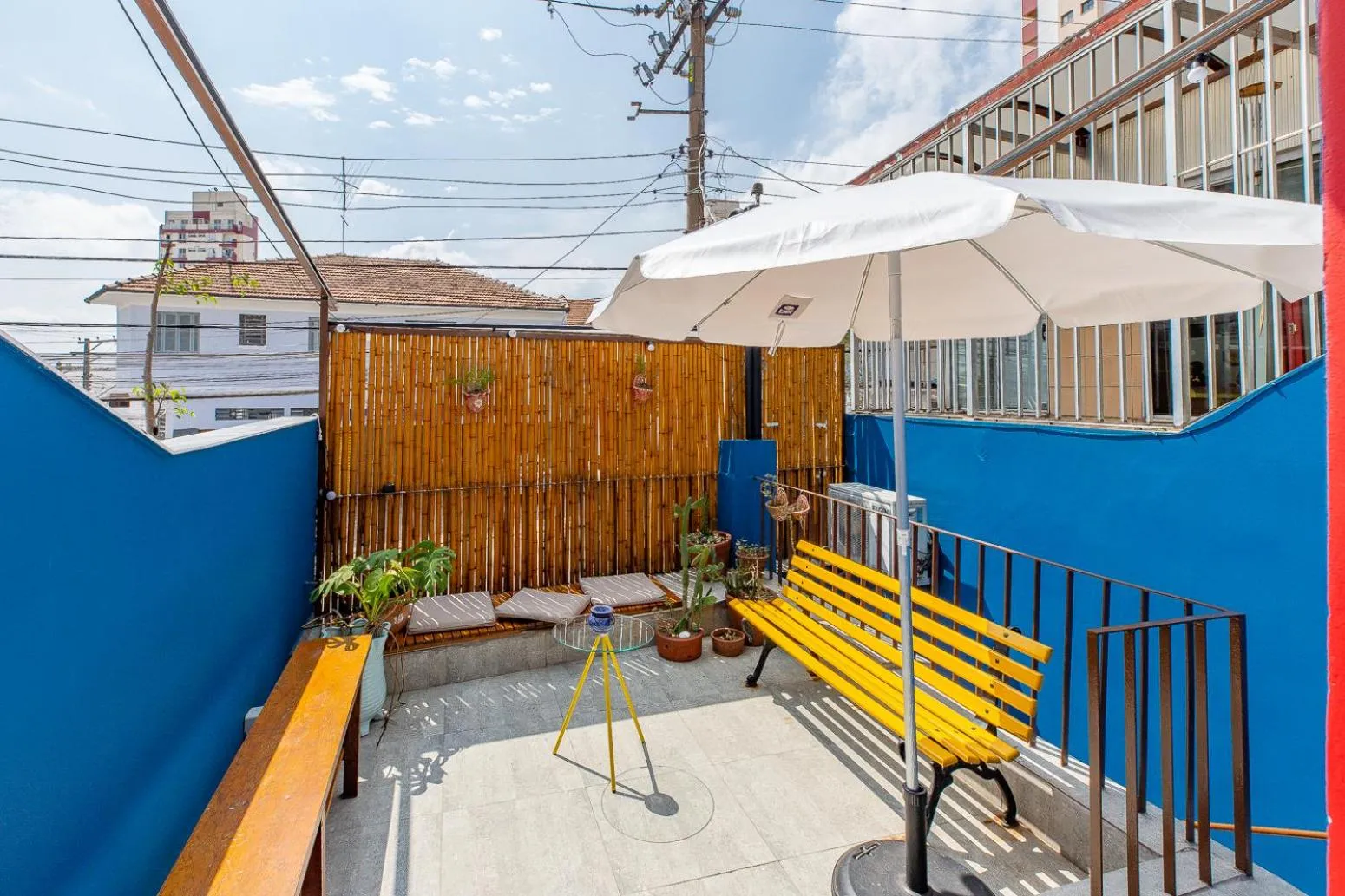 Patio in Hostel Casa Azul