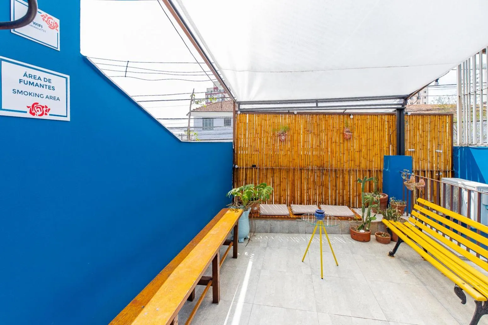 Patio in Hostel Casa Azul