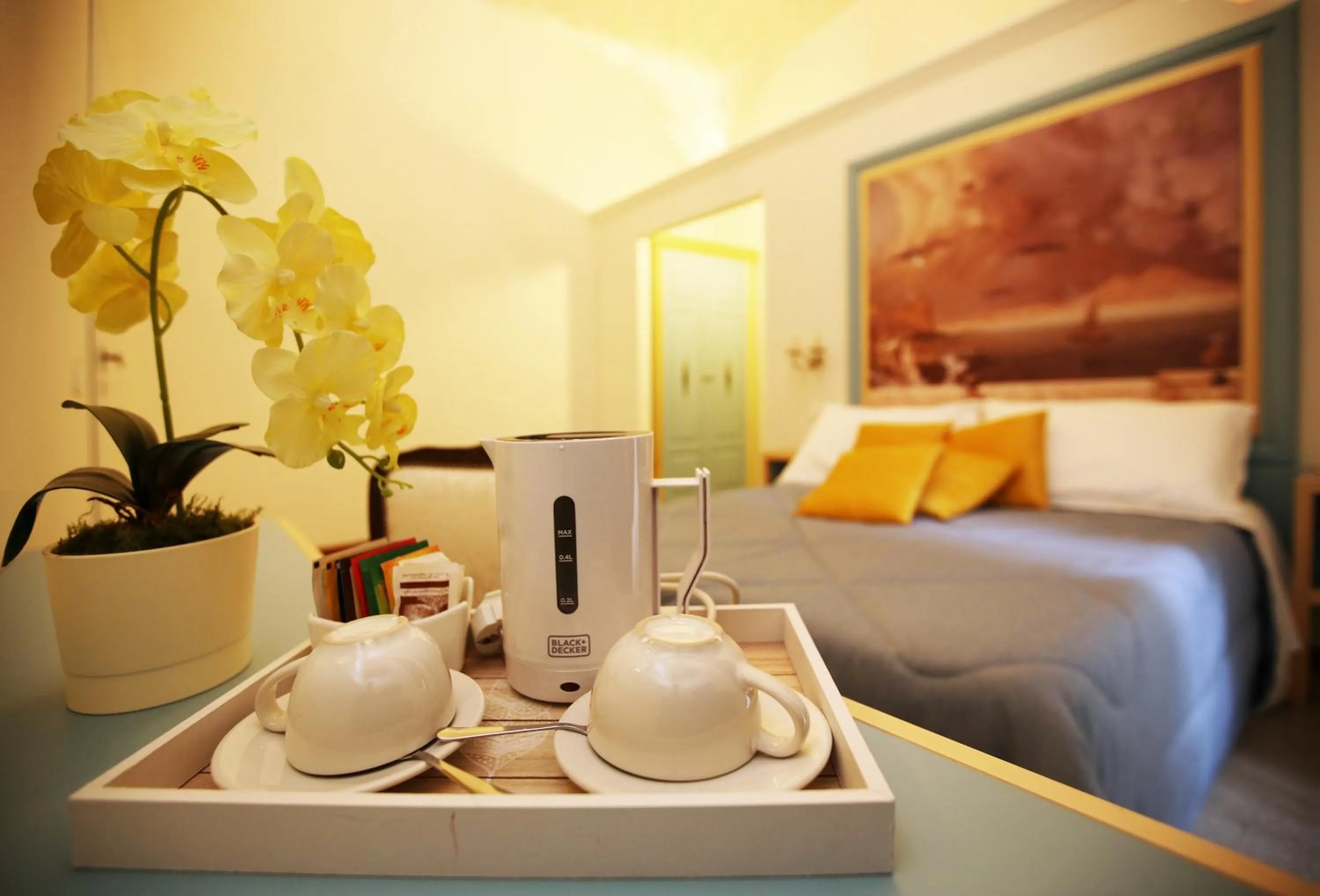 Coffee/tea facilities, Bed in La Bella Napoli B&B