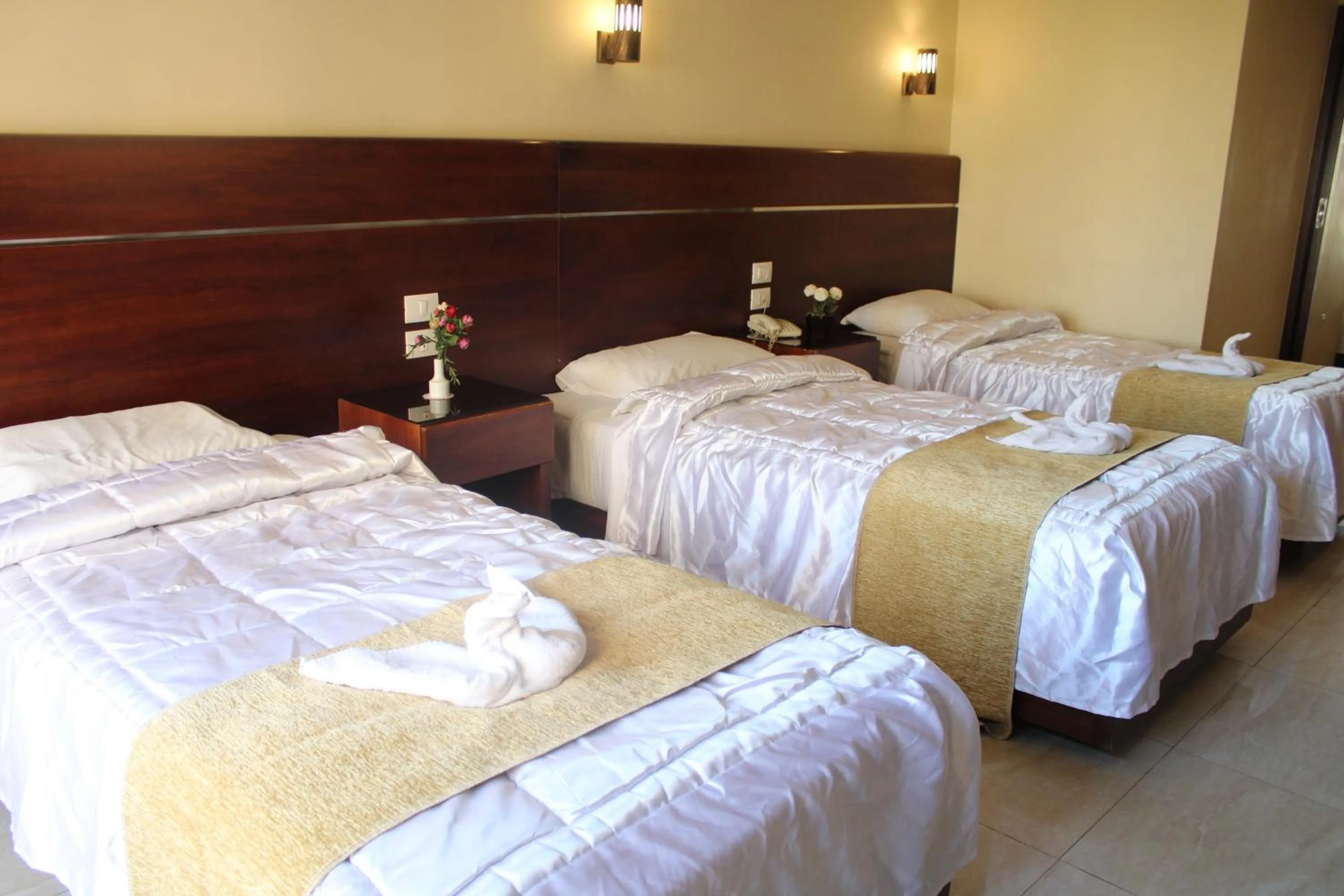 Bed in Pharaohs Hotel