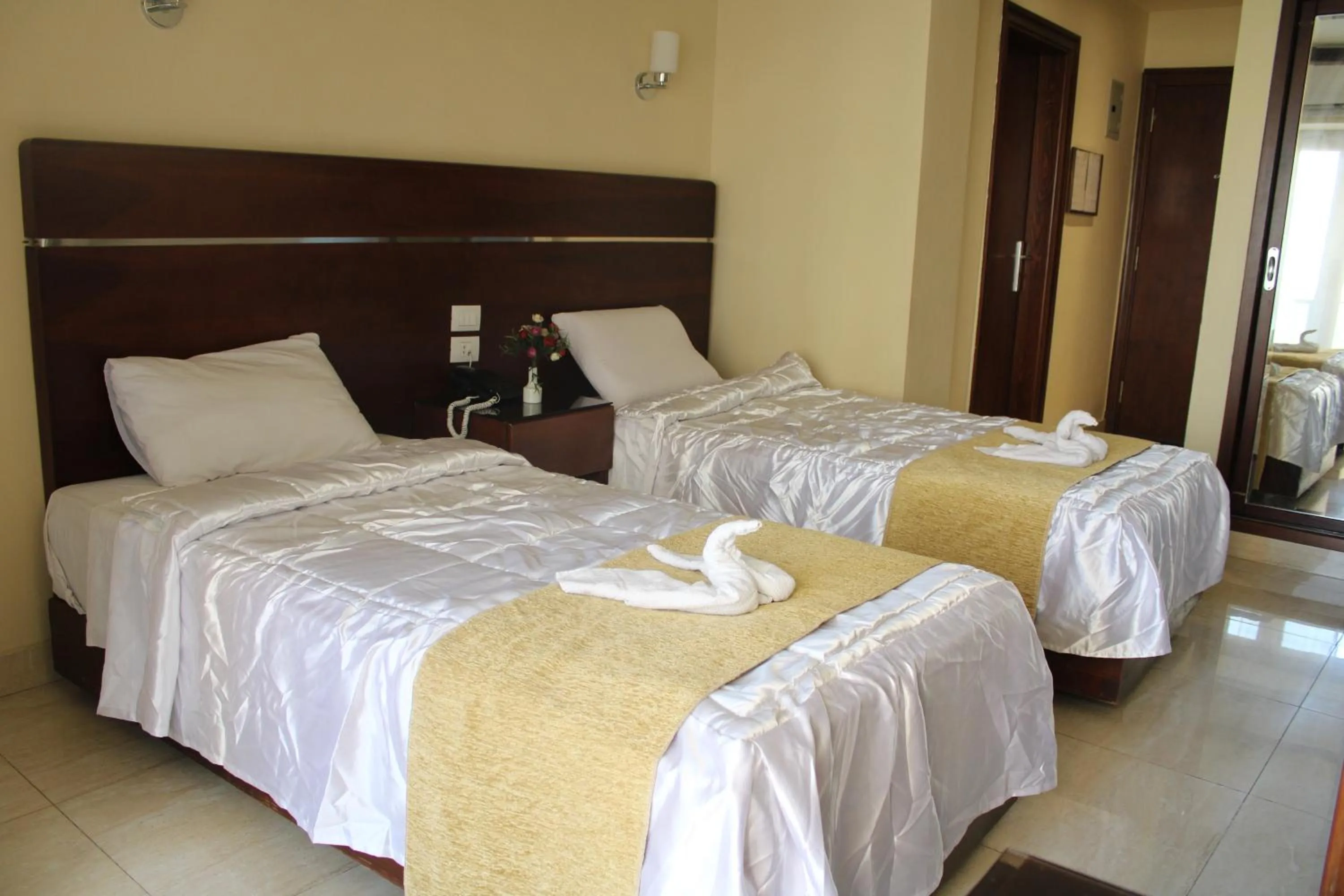 Bed in Pharaohs Hotel