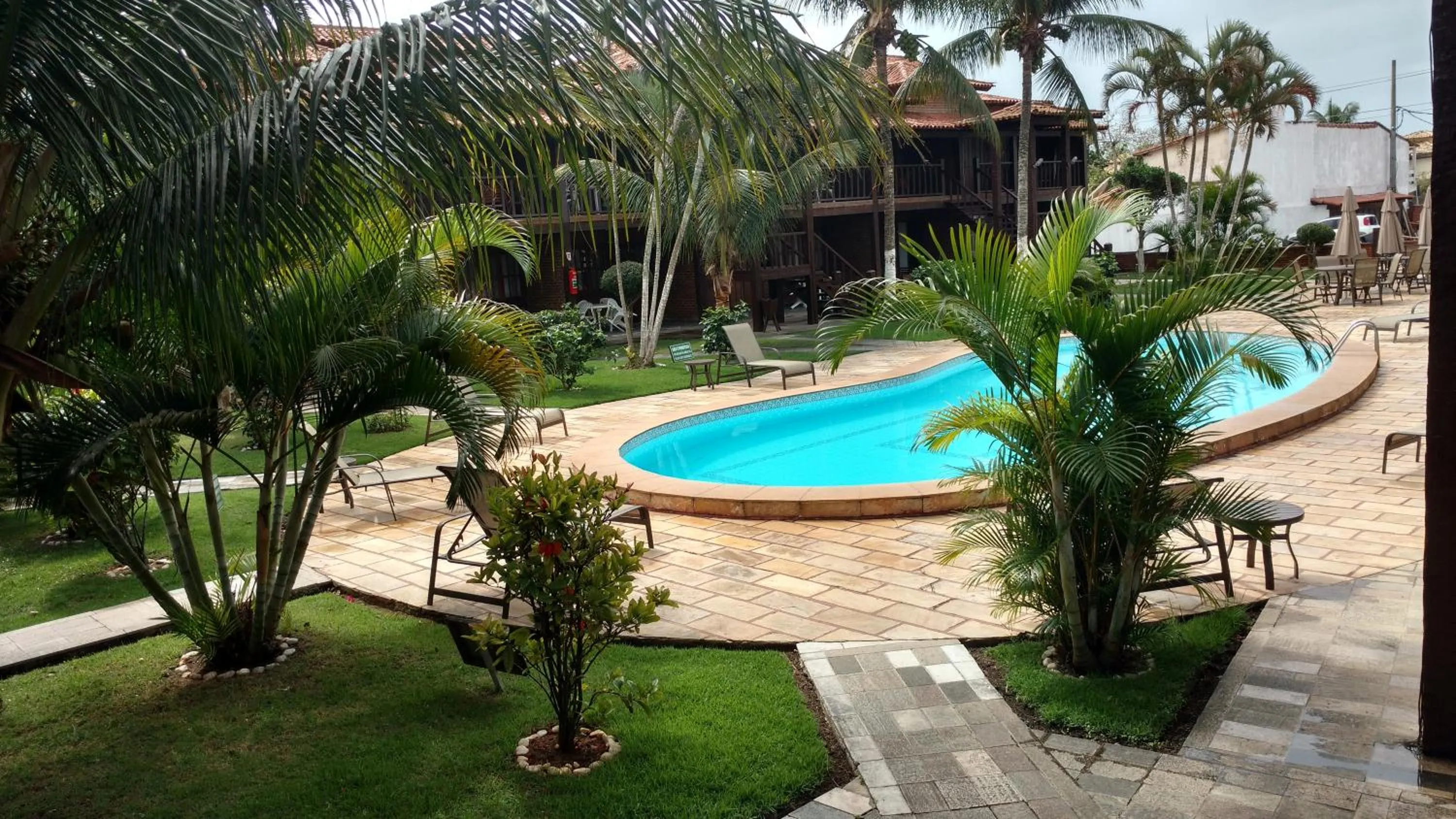 Pool view in Flat - Geribá Apart Hotel