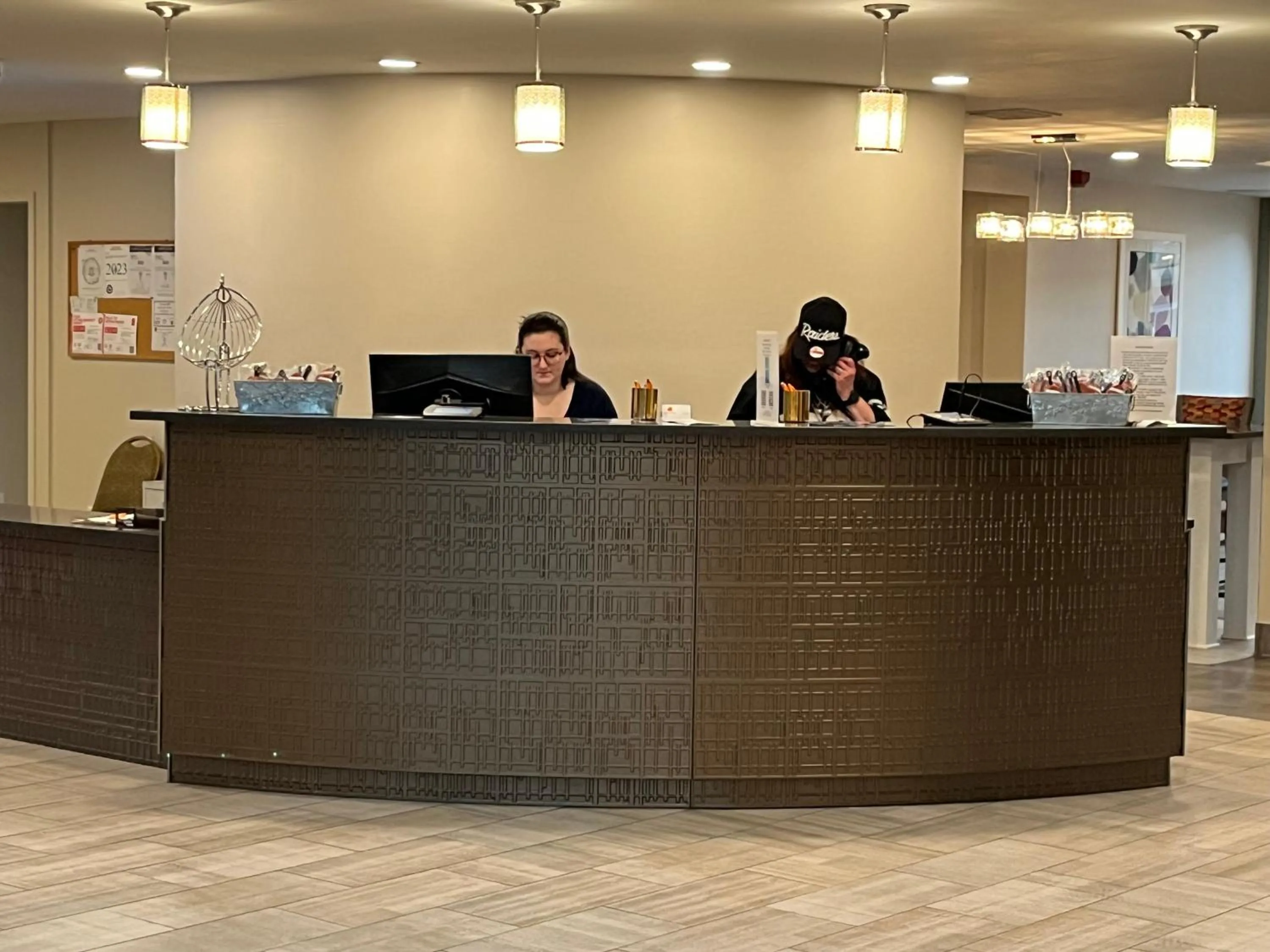 Lobby or reception in Orangewood Inn & Suites Kansas City Airport