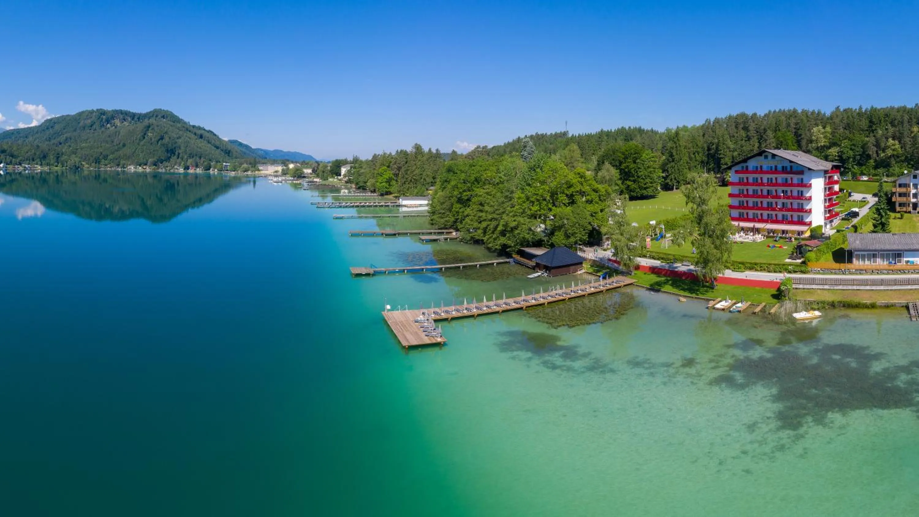 Bird's eye view in Strandhotel Orchidee