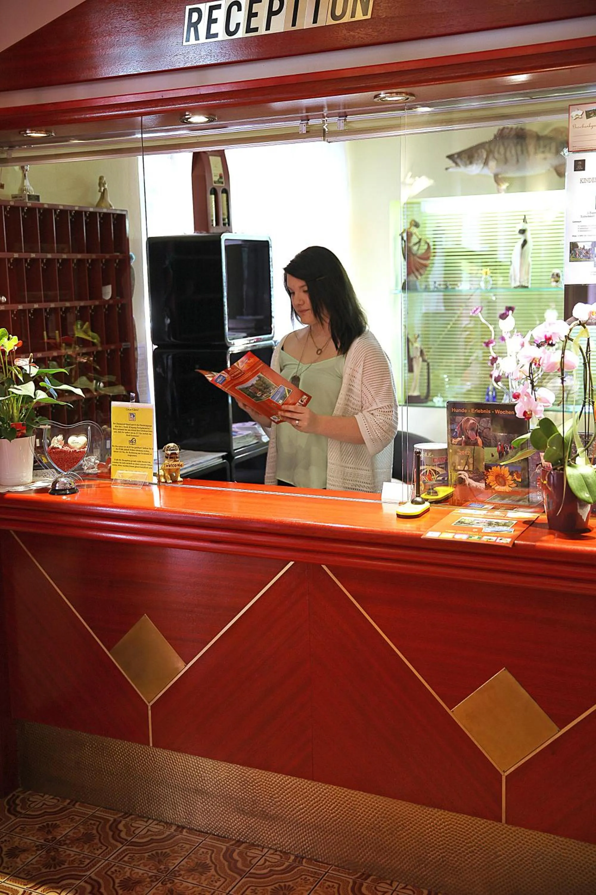 Lobby or reception in Strandhotel Orchidee