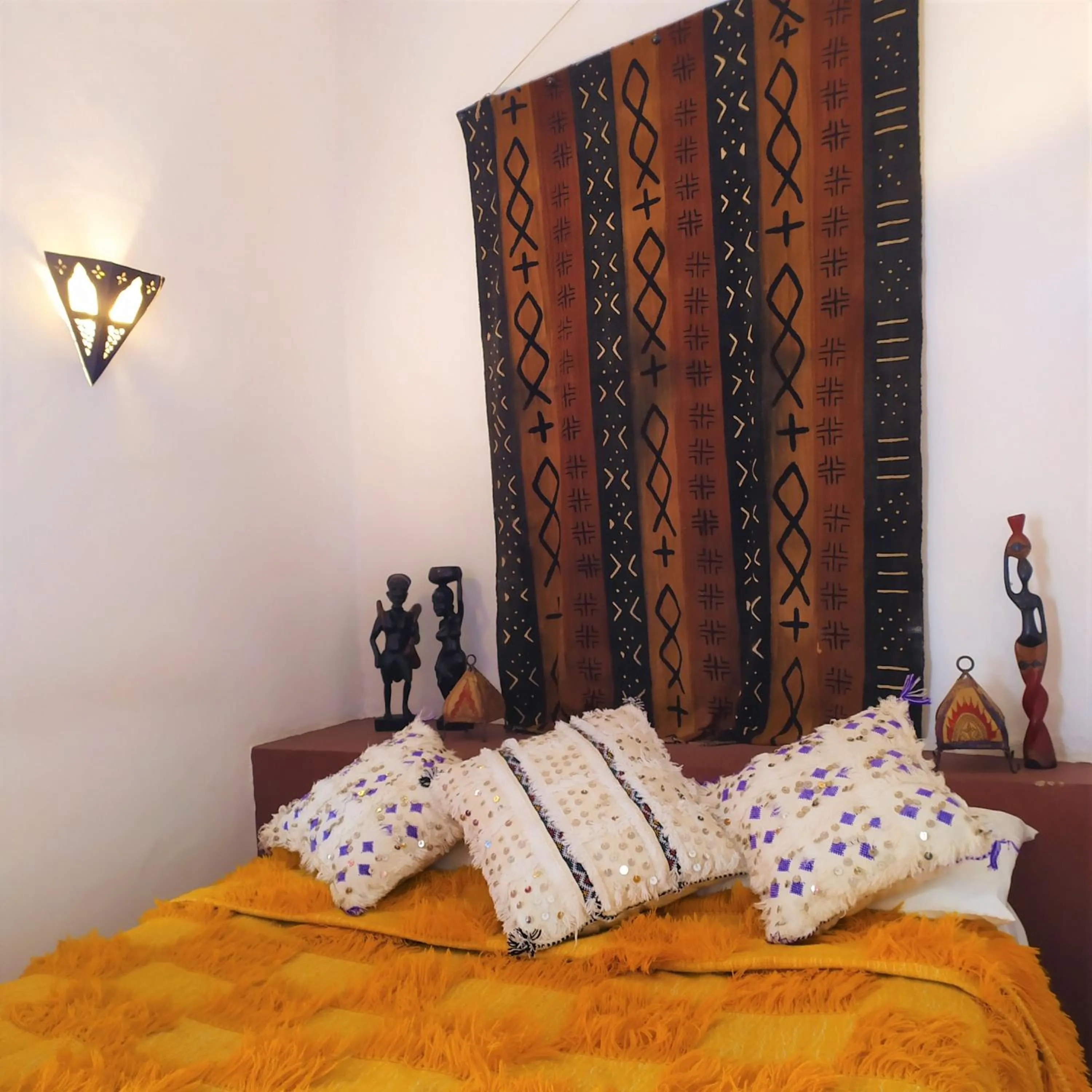 Bed in Riad Haizea Mogador