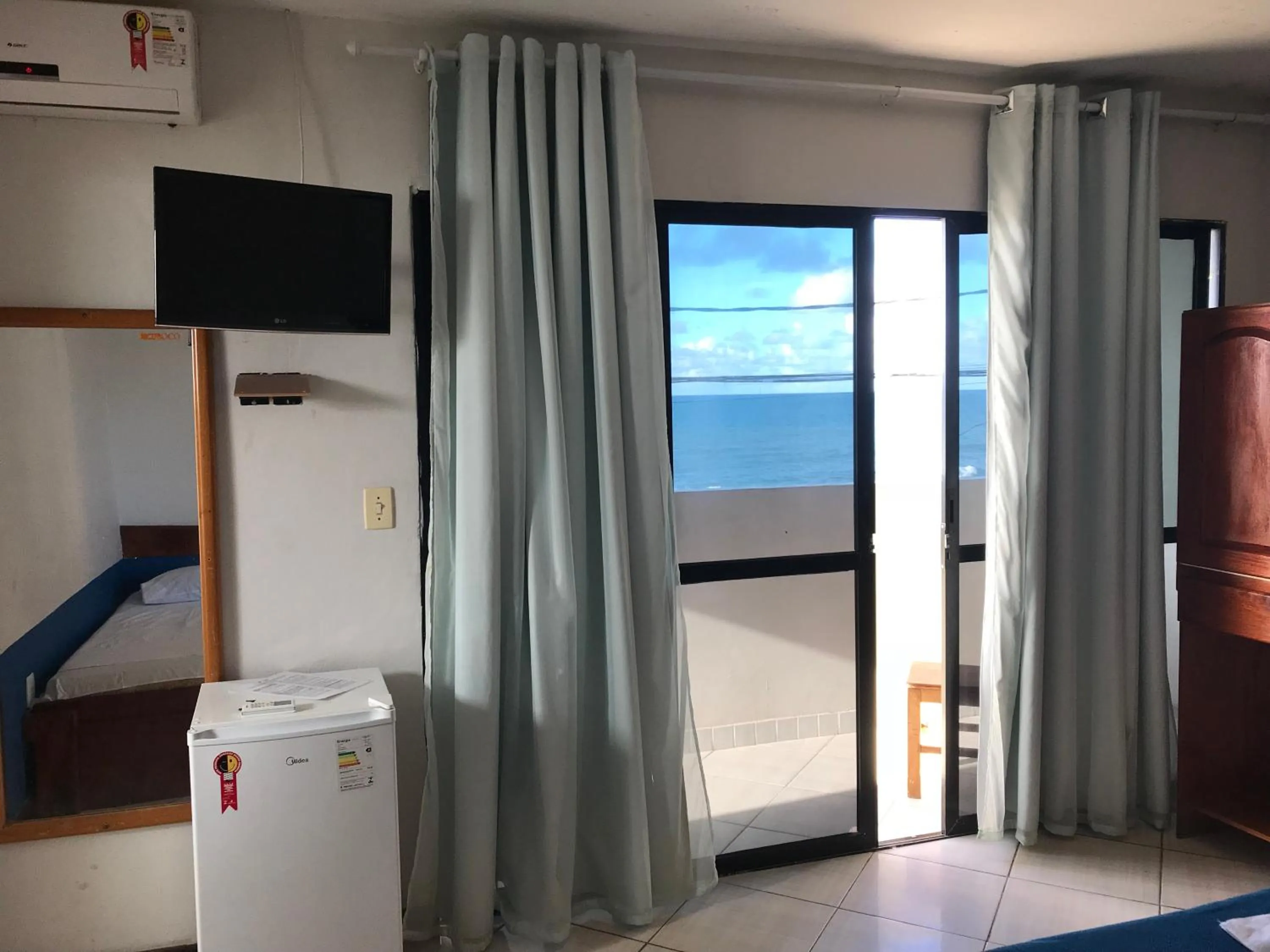 Sea view, Bed in Pousada Mar Aberto