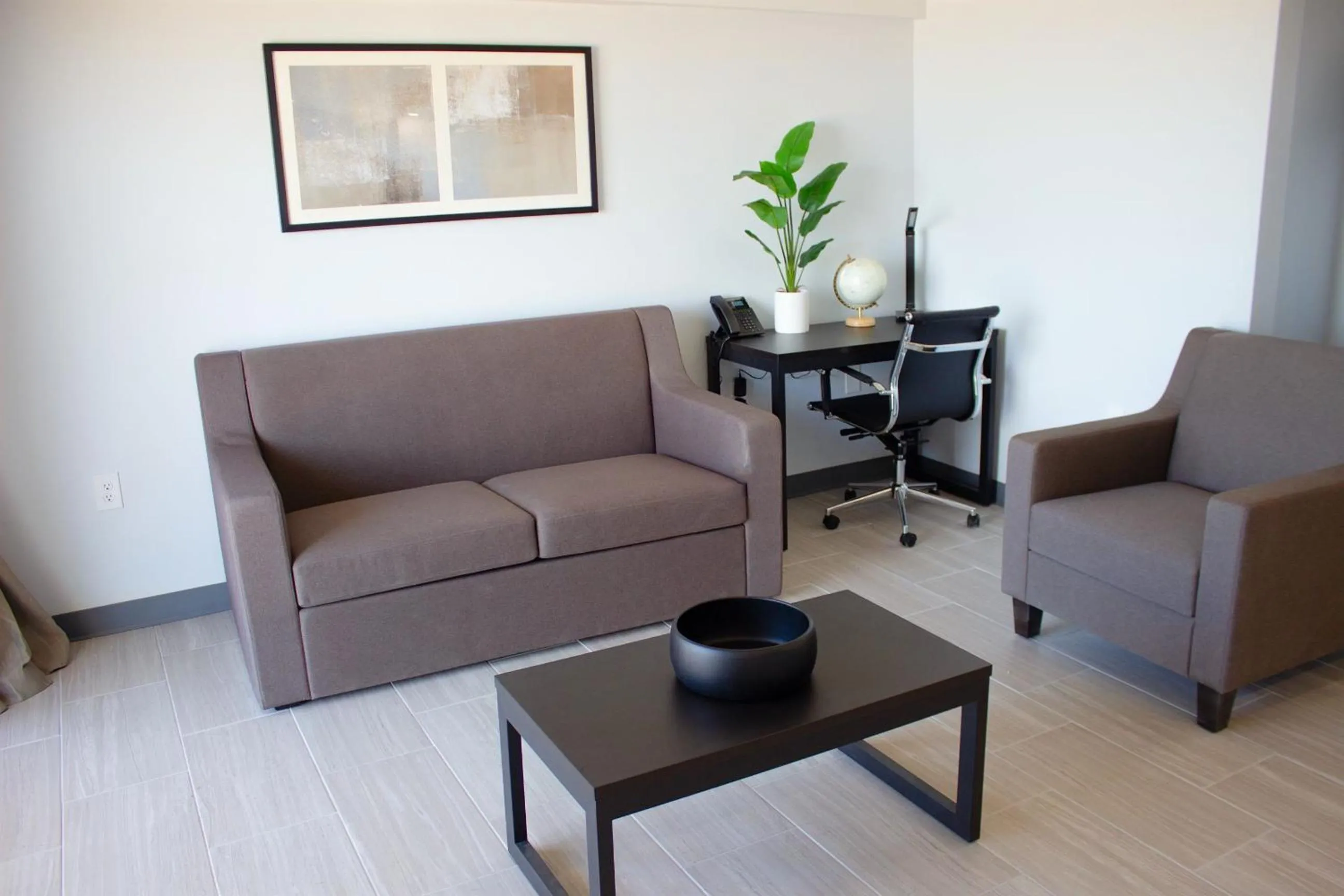 Living room in Sun & Sand Resort Oceanfront Suites
