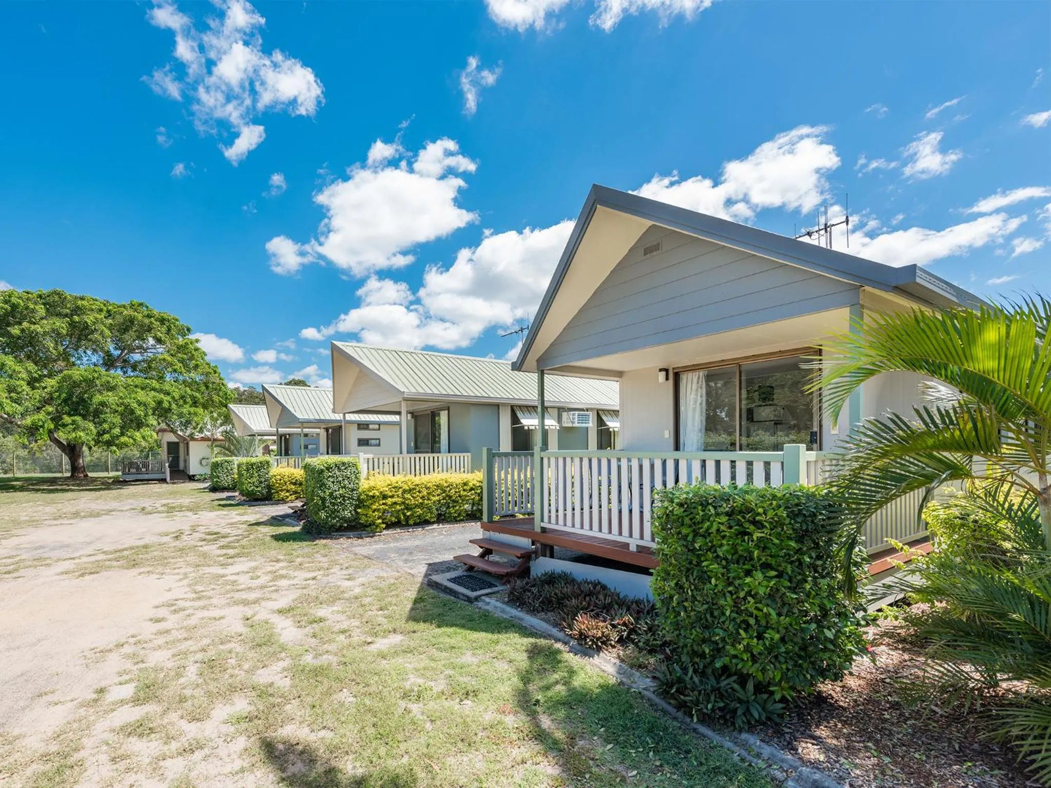 Balcony/Terrace in NRMA Woodgate Beach Holiday Park