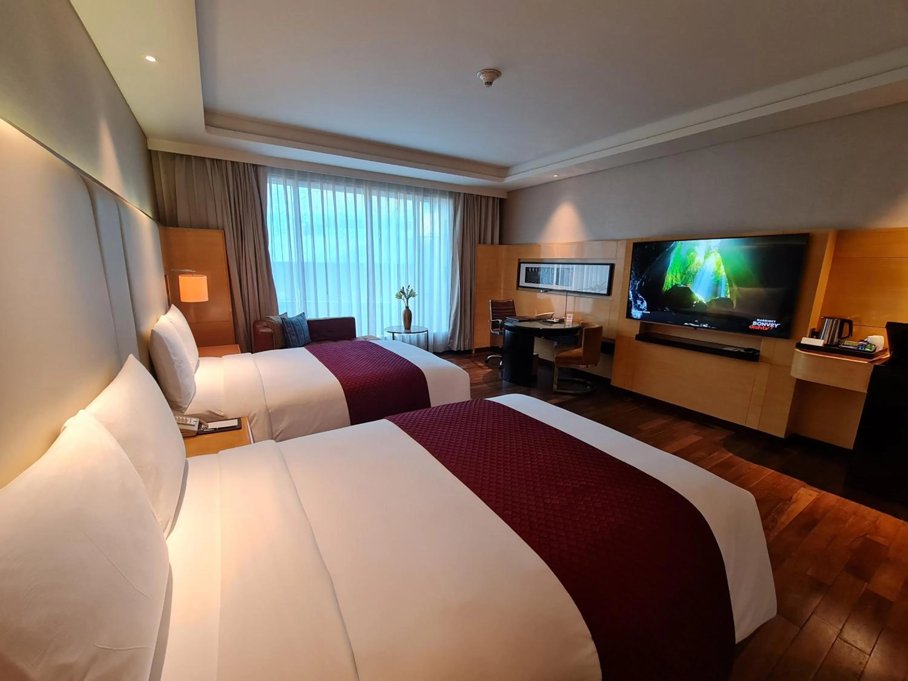 Bed in JW Marriott Hotel Chandigarh