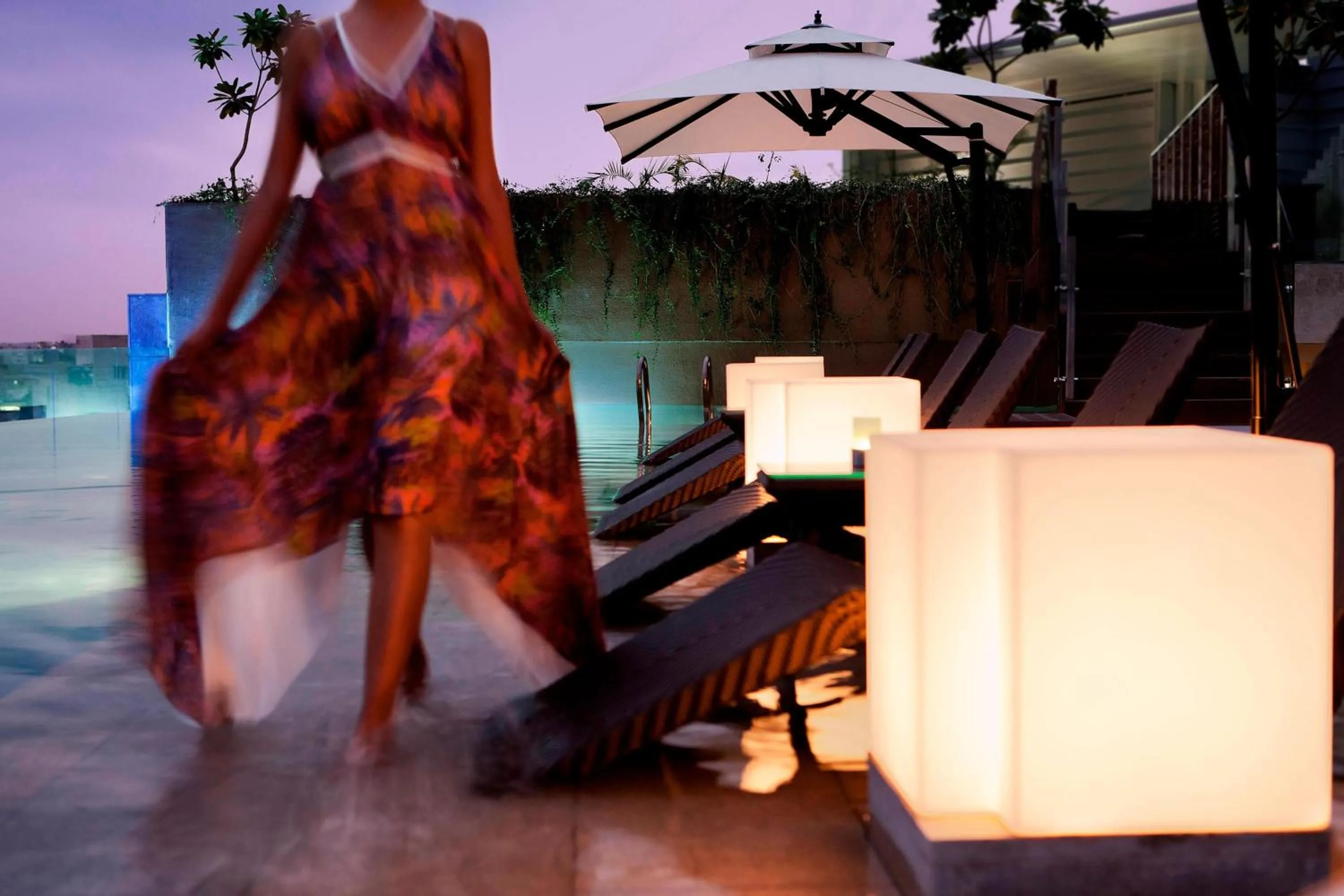 Swimming pool in JW Marriott Hotel Chandigarh