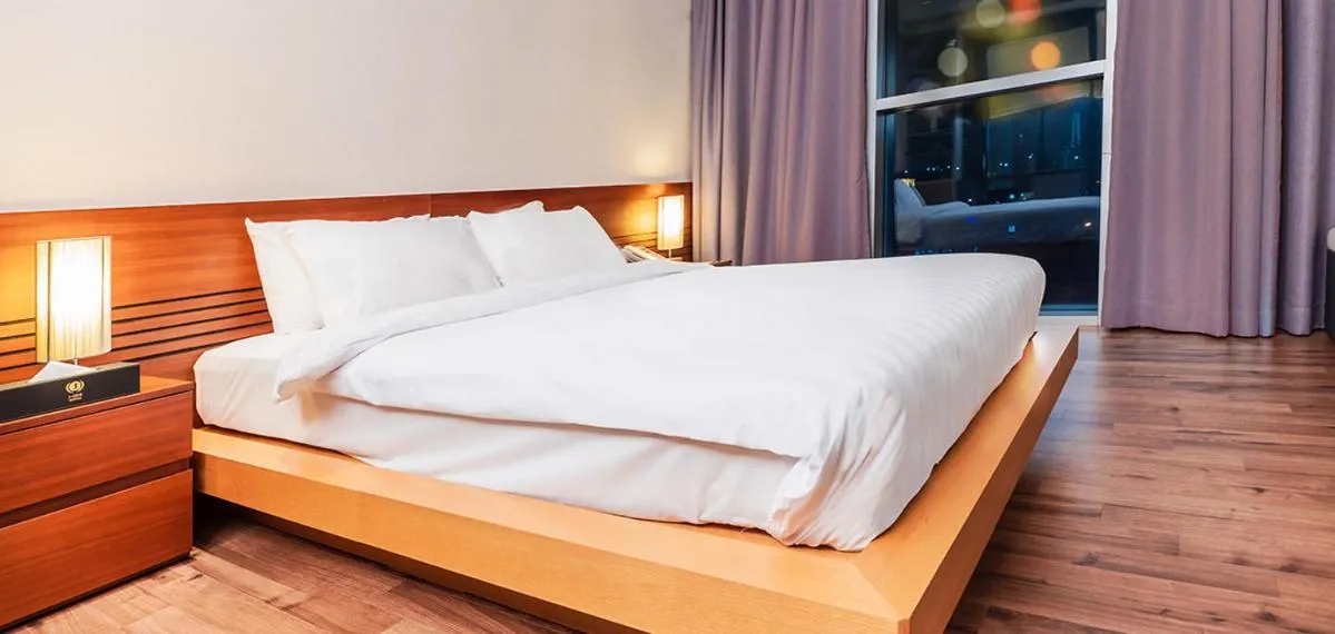 Bed in J One Hotel Cheongju