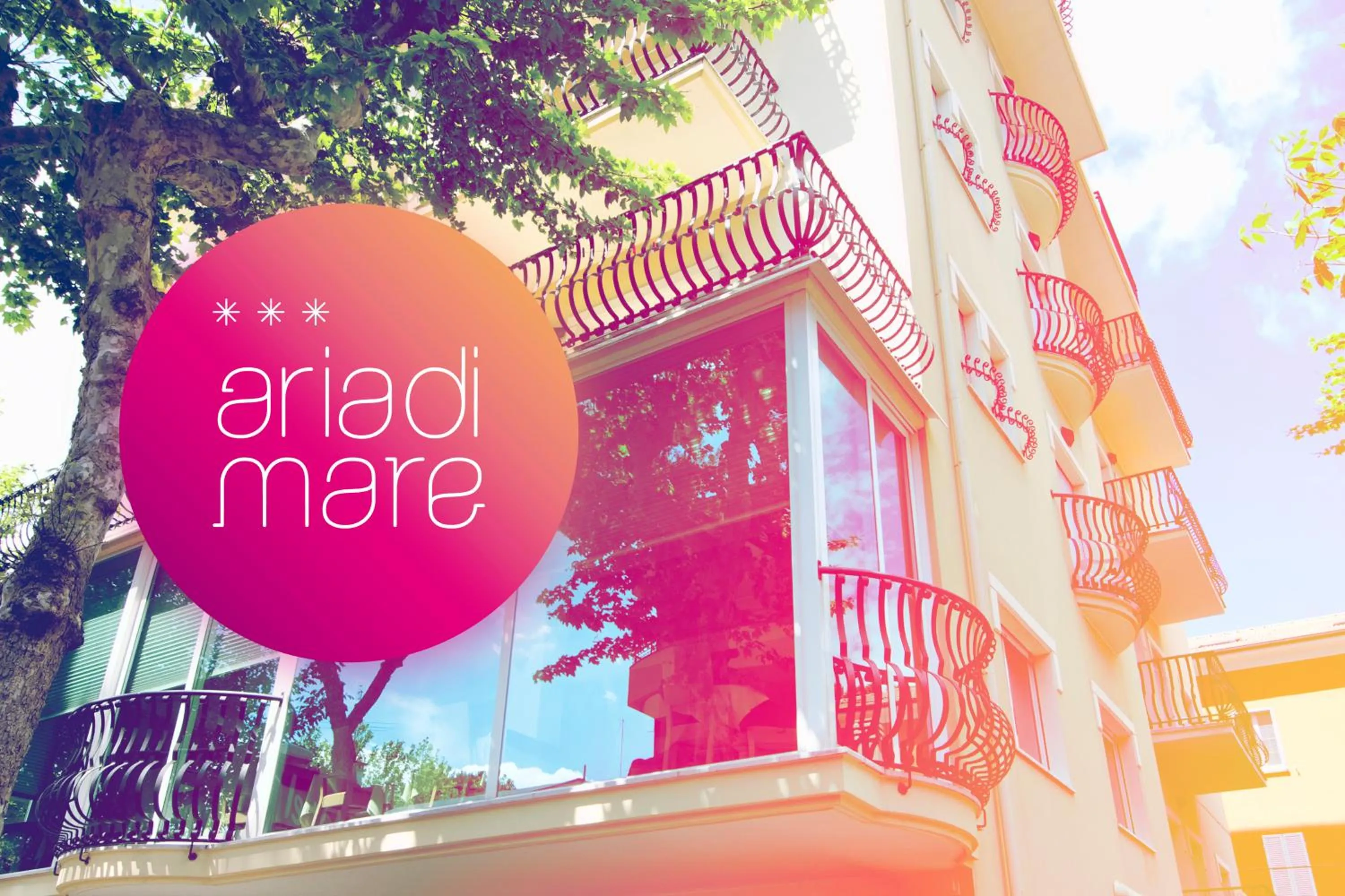 Property logo or sign in Hotel Aria di Mare Bed & Breakfast & Beach in centro a Riccione