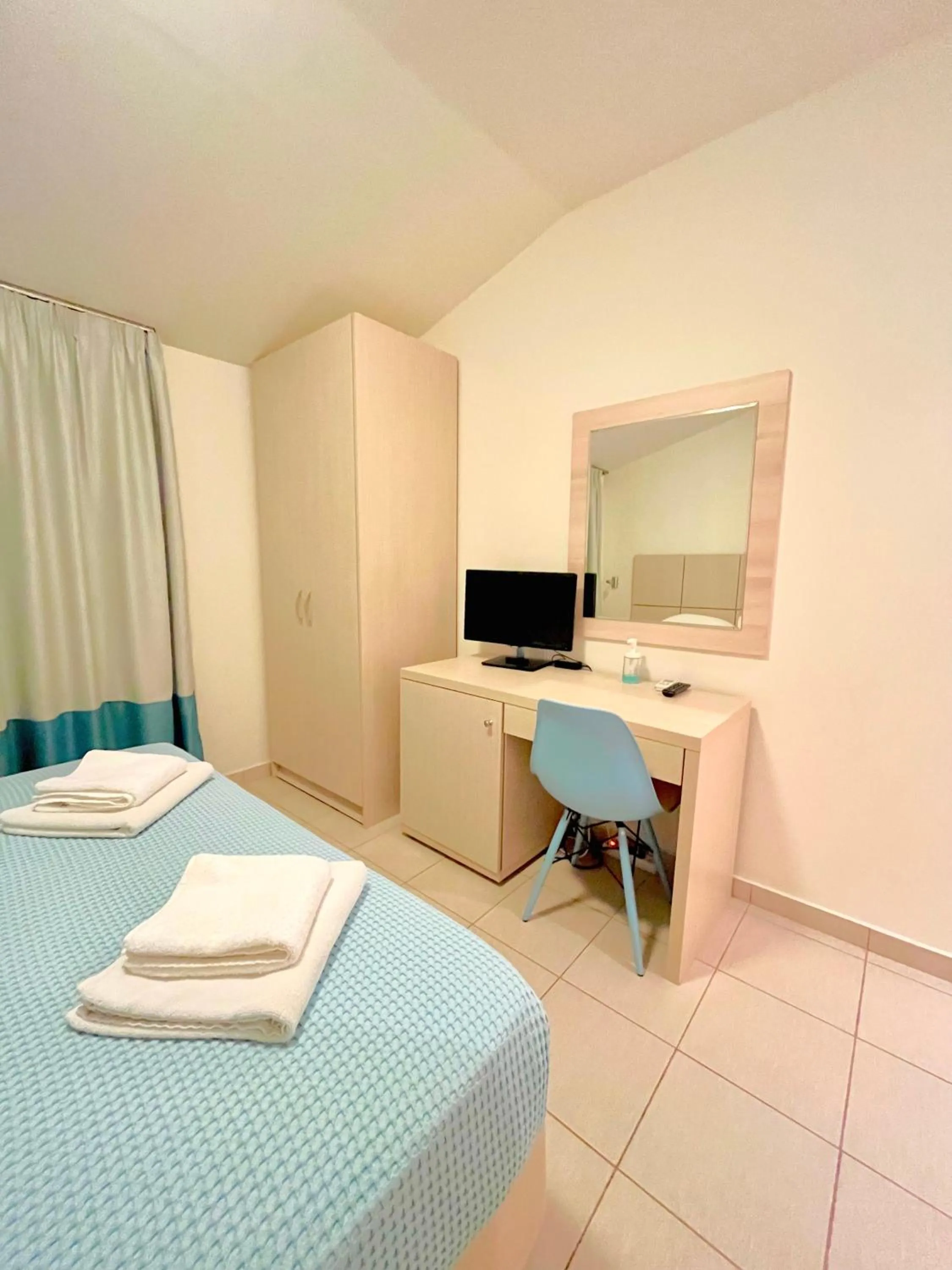 Bed in Hotel Mavridis