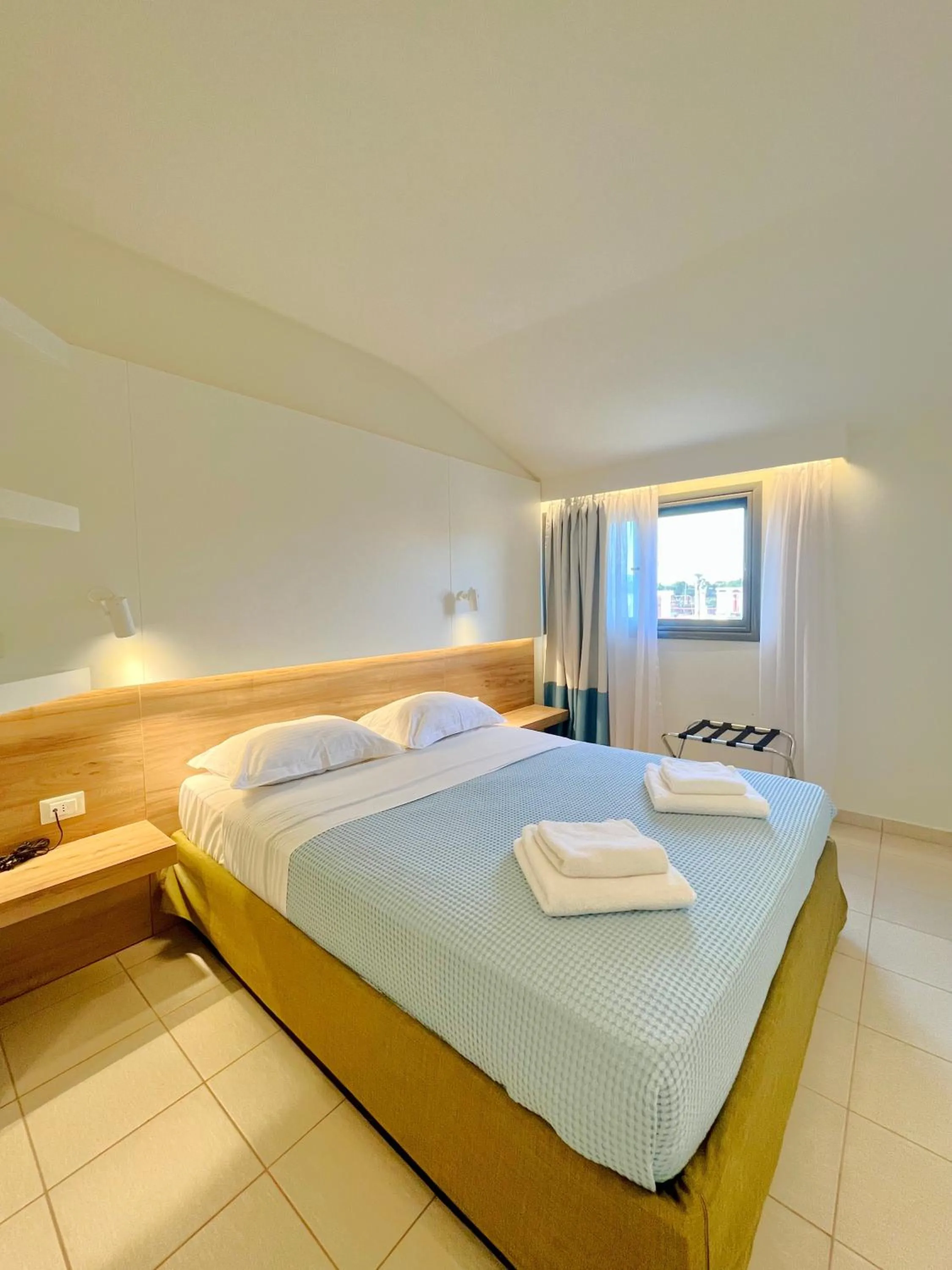 Bed in Hotel Mavridis