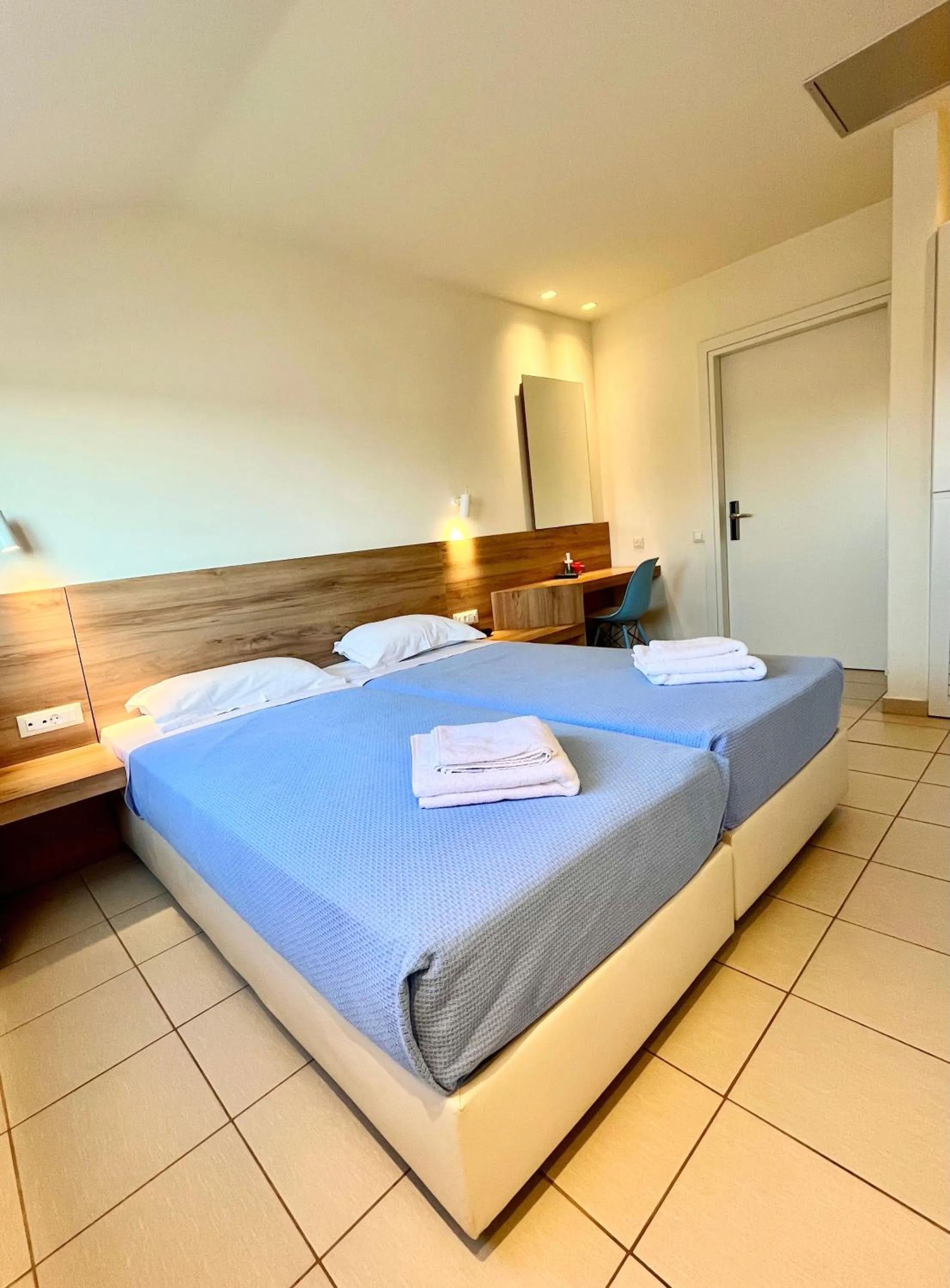 Bed in Hotel Mavridis