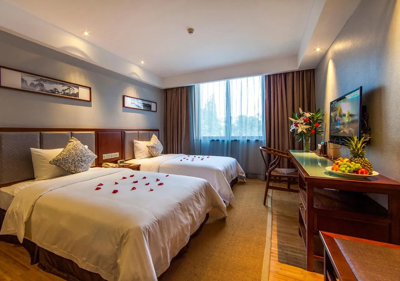 Bed in Fliport Garden Hotel Wuyishan
