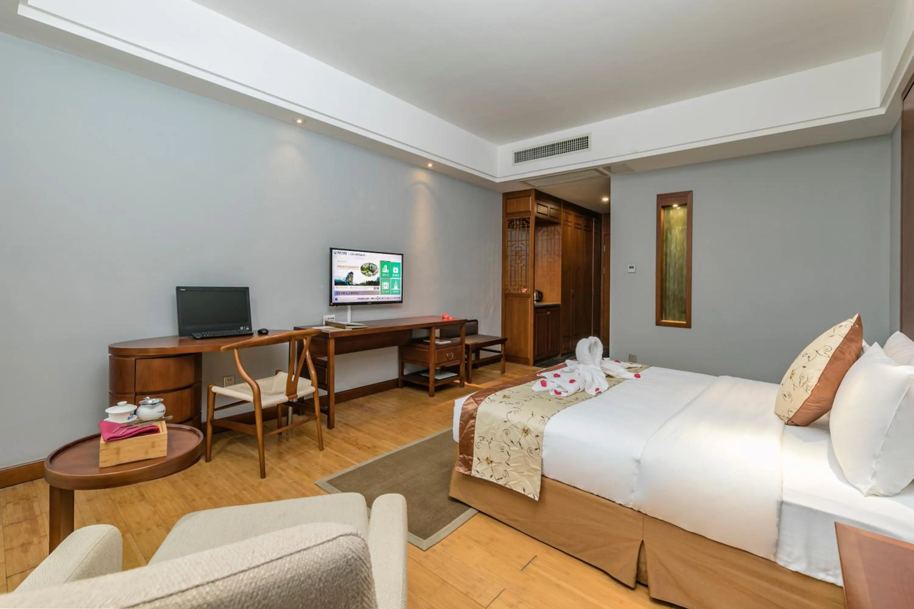 Bed in Fliport Garden Hotel Wuyishan