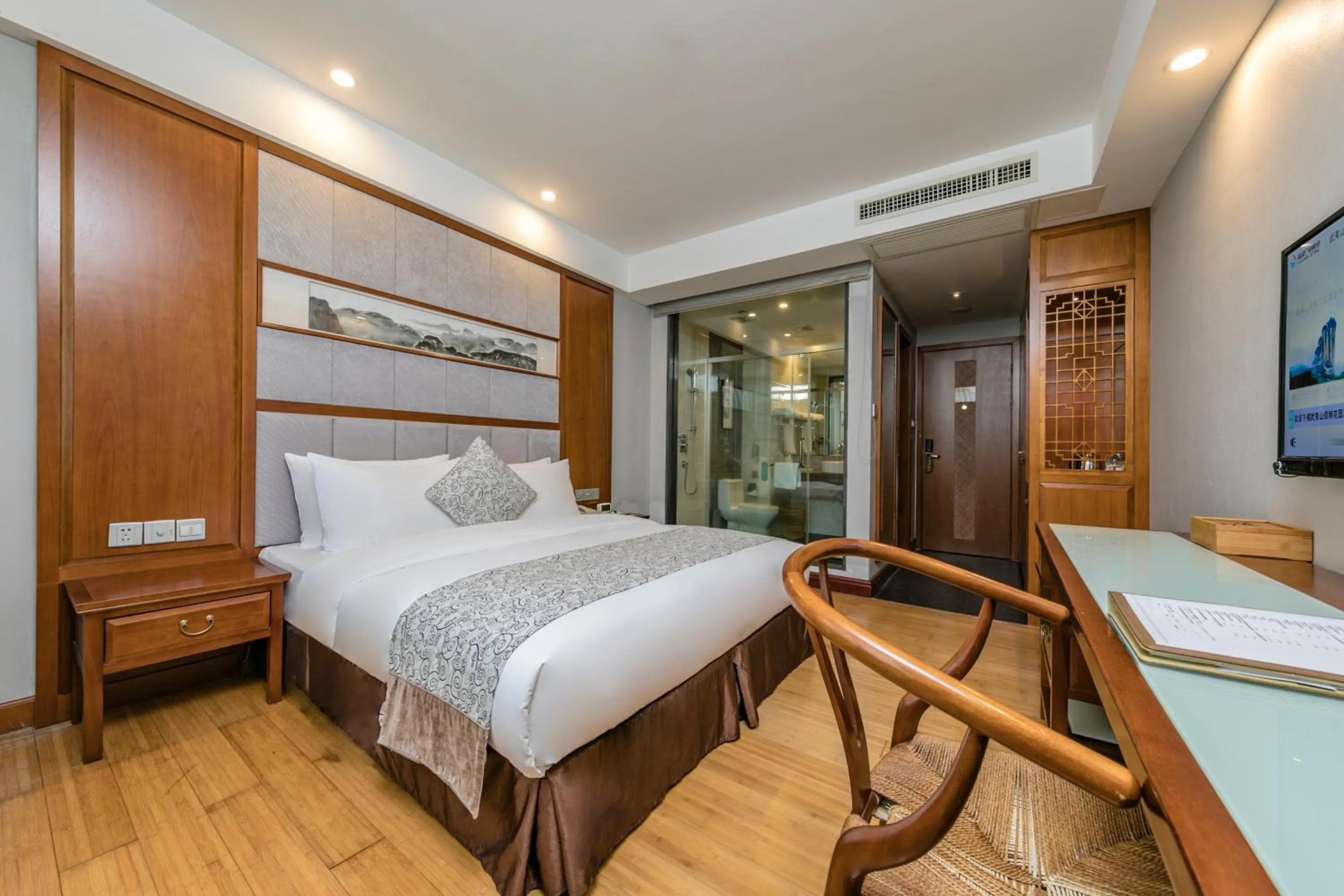 Bed in Fliport Garden Hotel Wuyishan