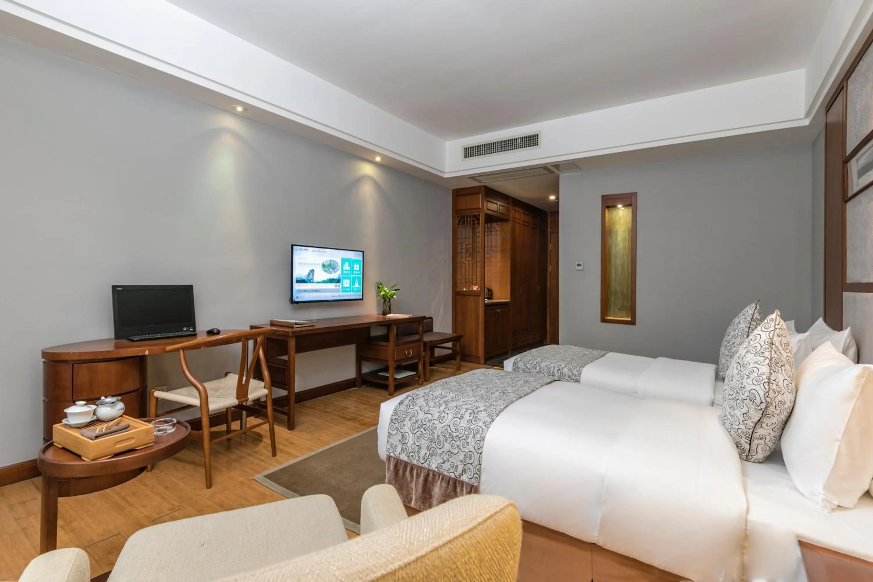 Bed in Fliport Garden Hotel Wuyishan