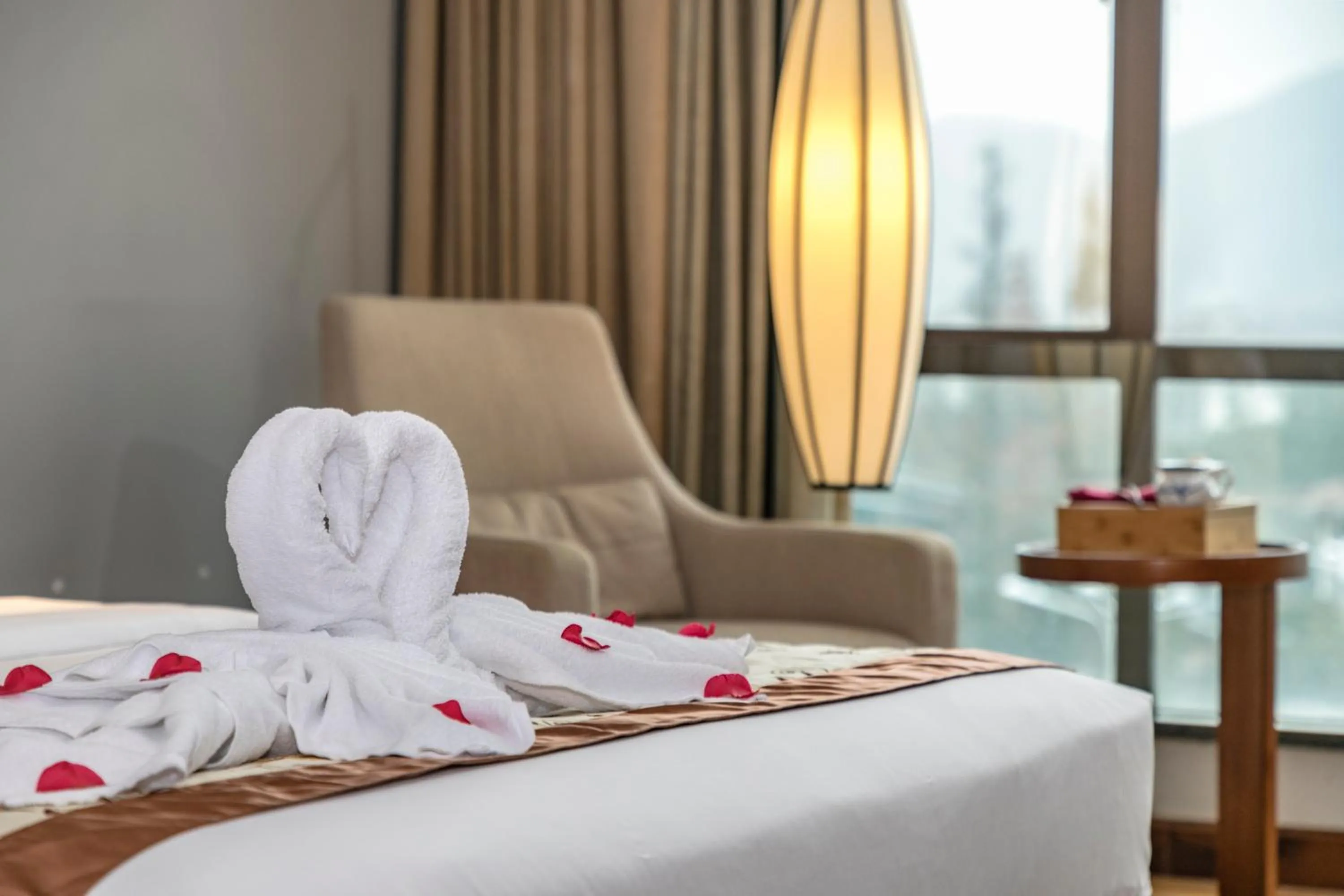 Bed in Fliport Garden Hotel Wuyishan