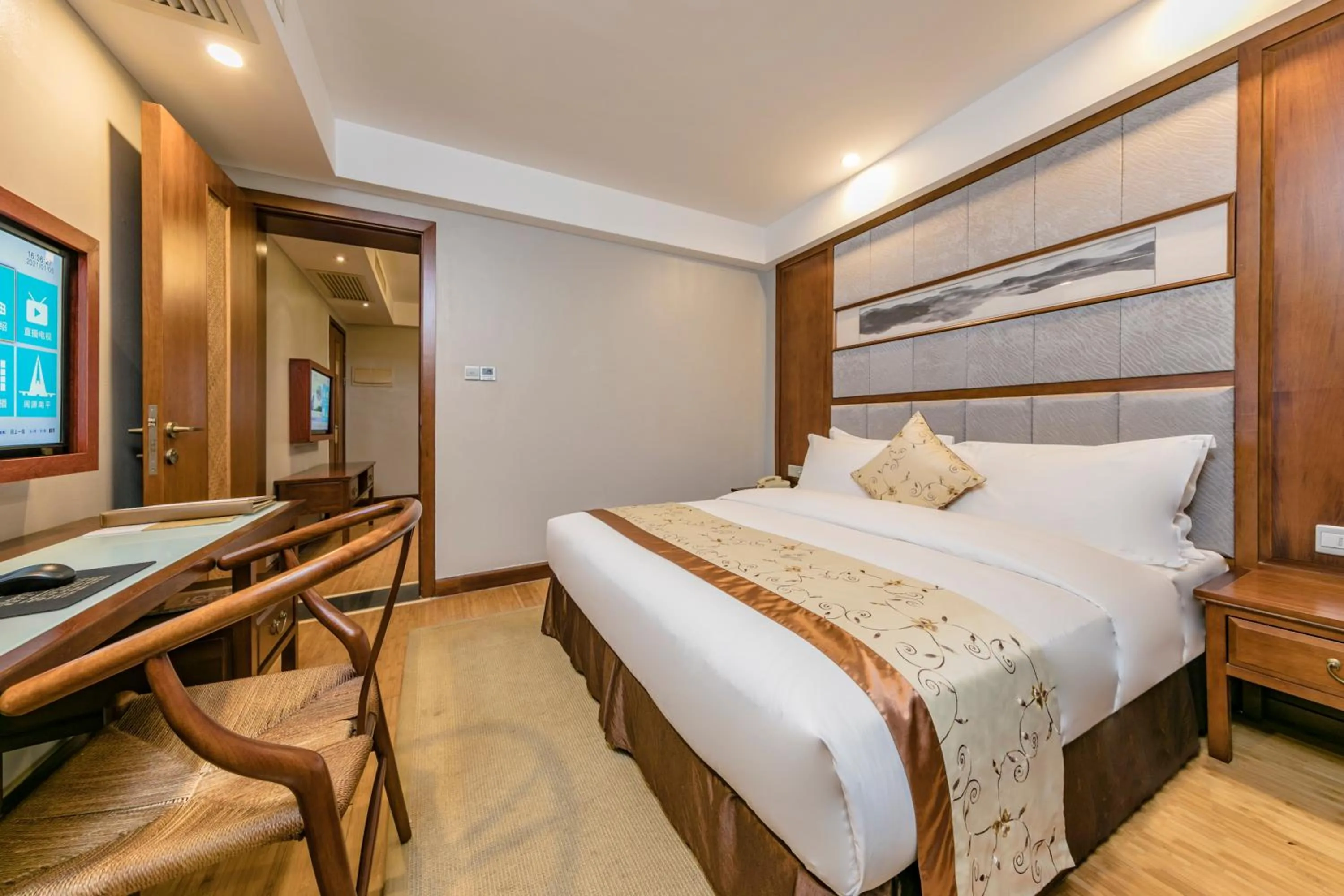 Bed in Fliport Garden Hotel Wuyishan