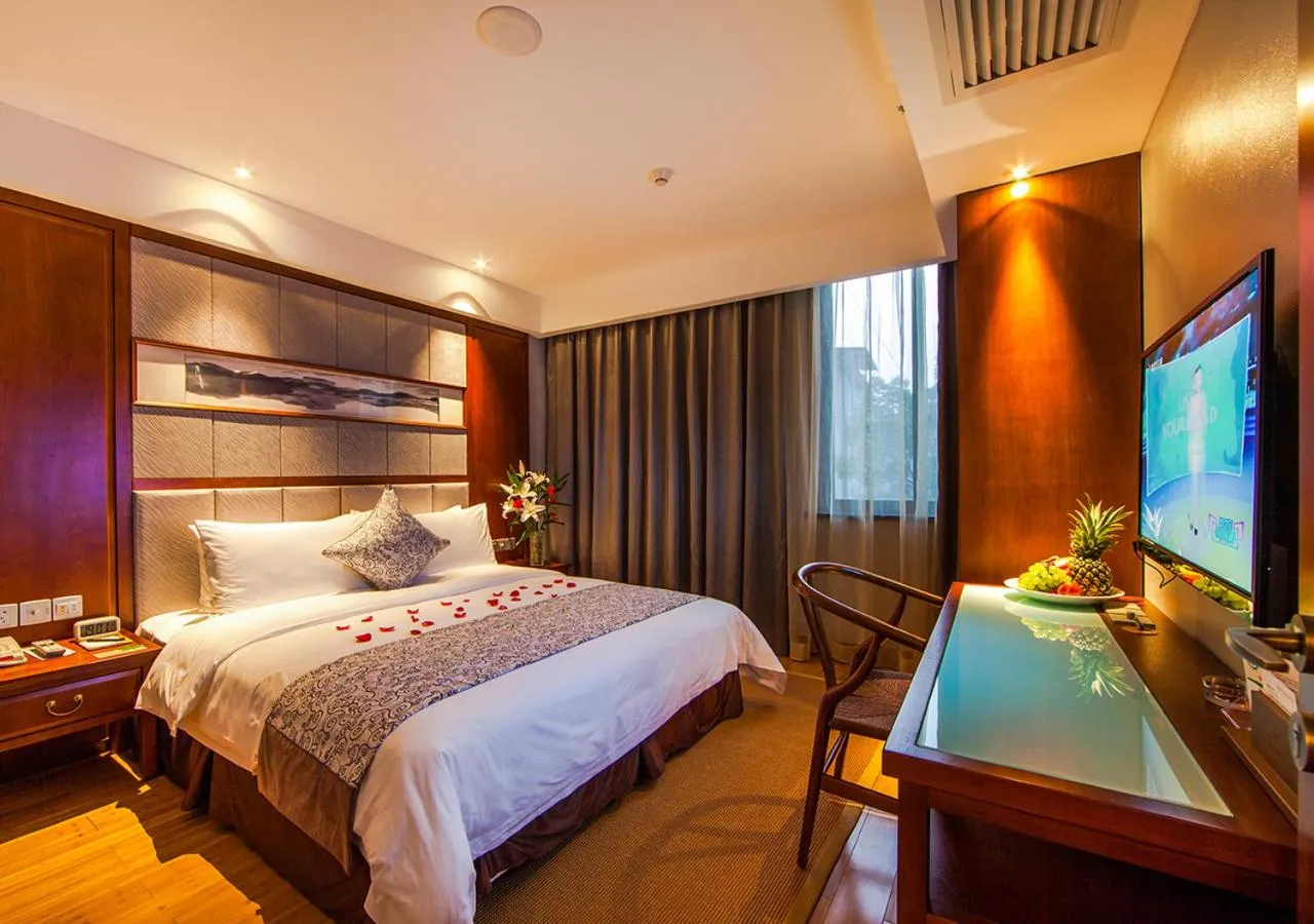 Bed in Fliport Garden Hotel Wuyishan