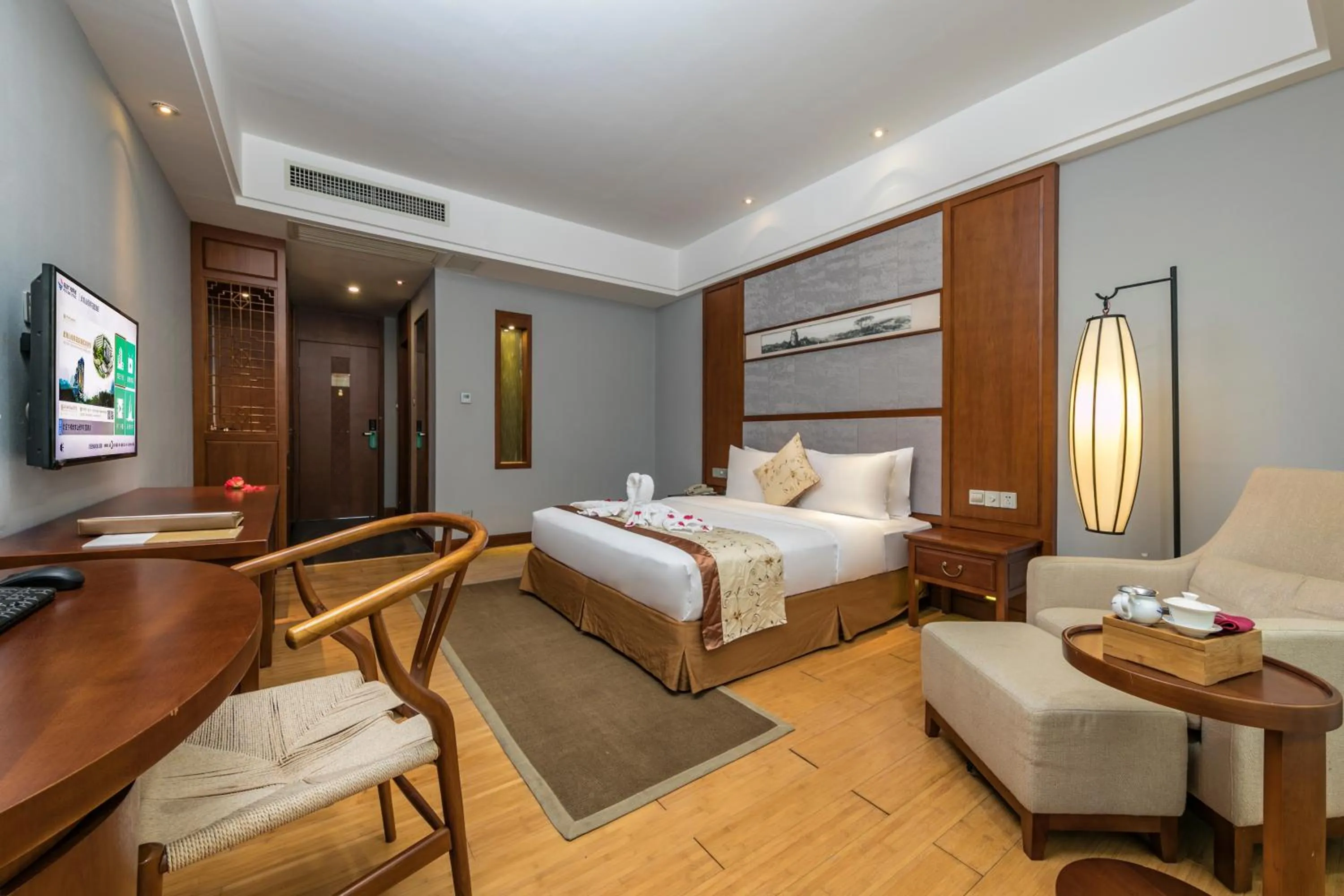 Bed in Fliport Garden Hotel Wuyishan