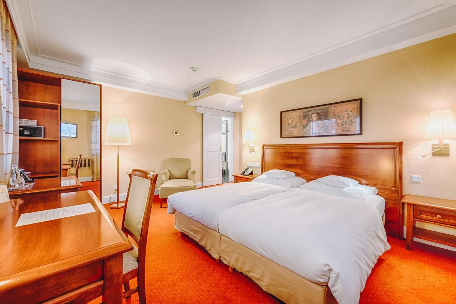 Bedroom, Bed in Hotel Moosburger Hof