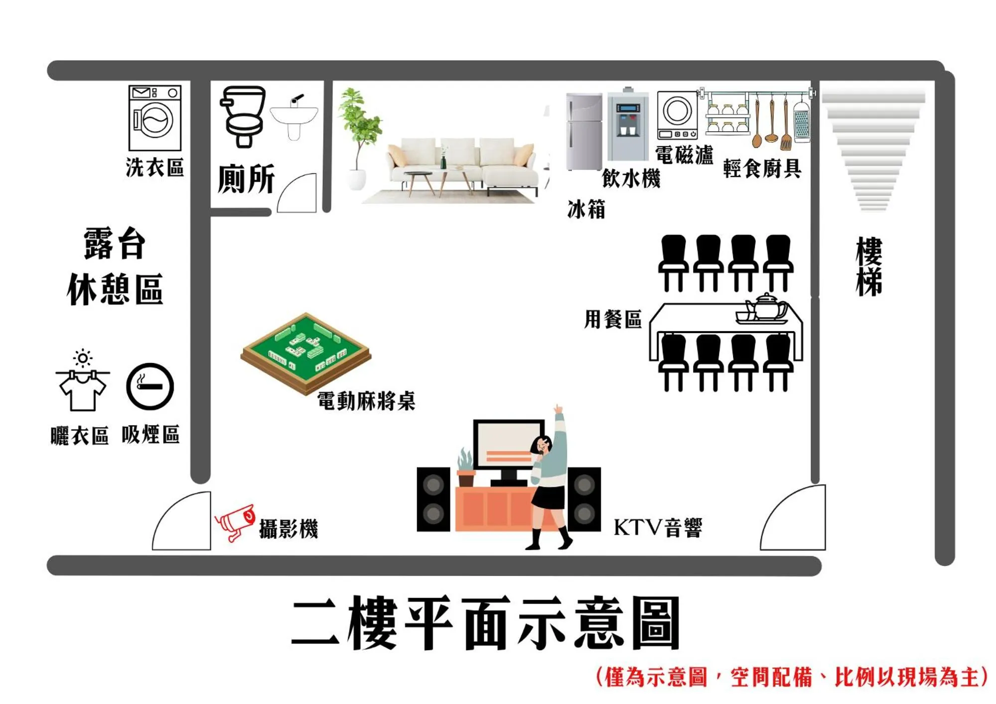 Floor plan in Secret Path B&B