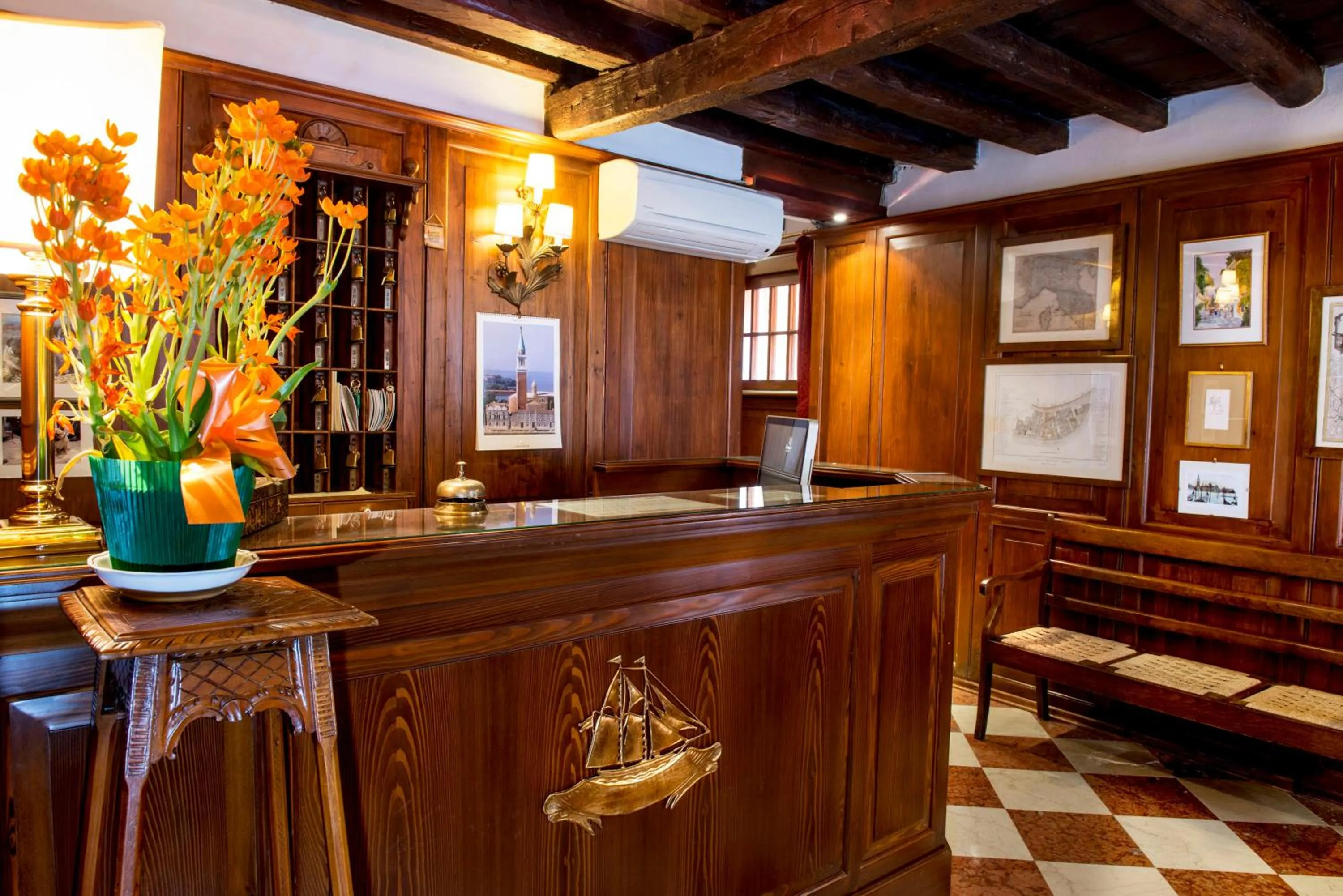 Lobby or reception in Hotel Agli Alboretti