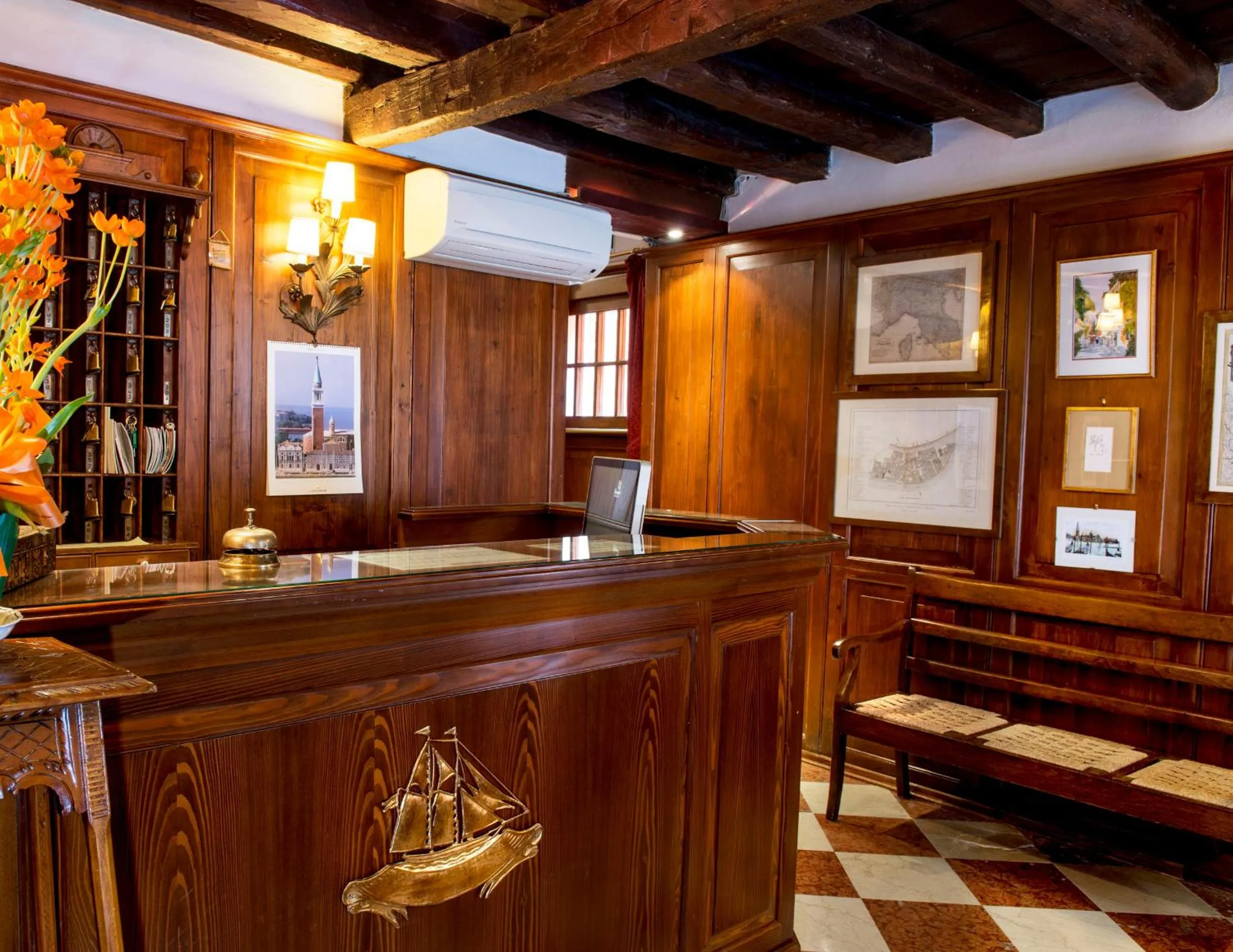 Lobby or reception in Hotel Agli Alboretti