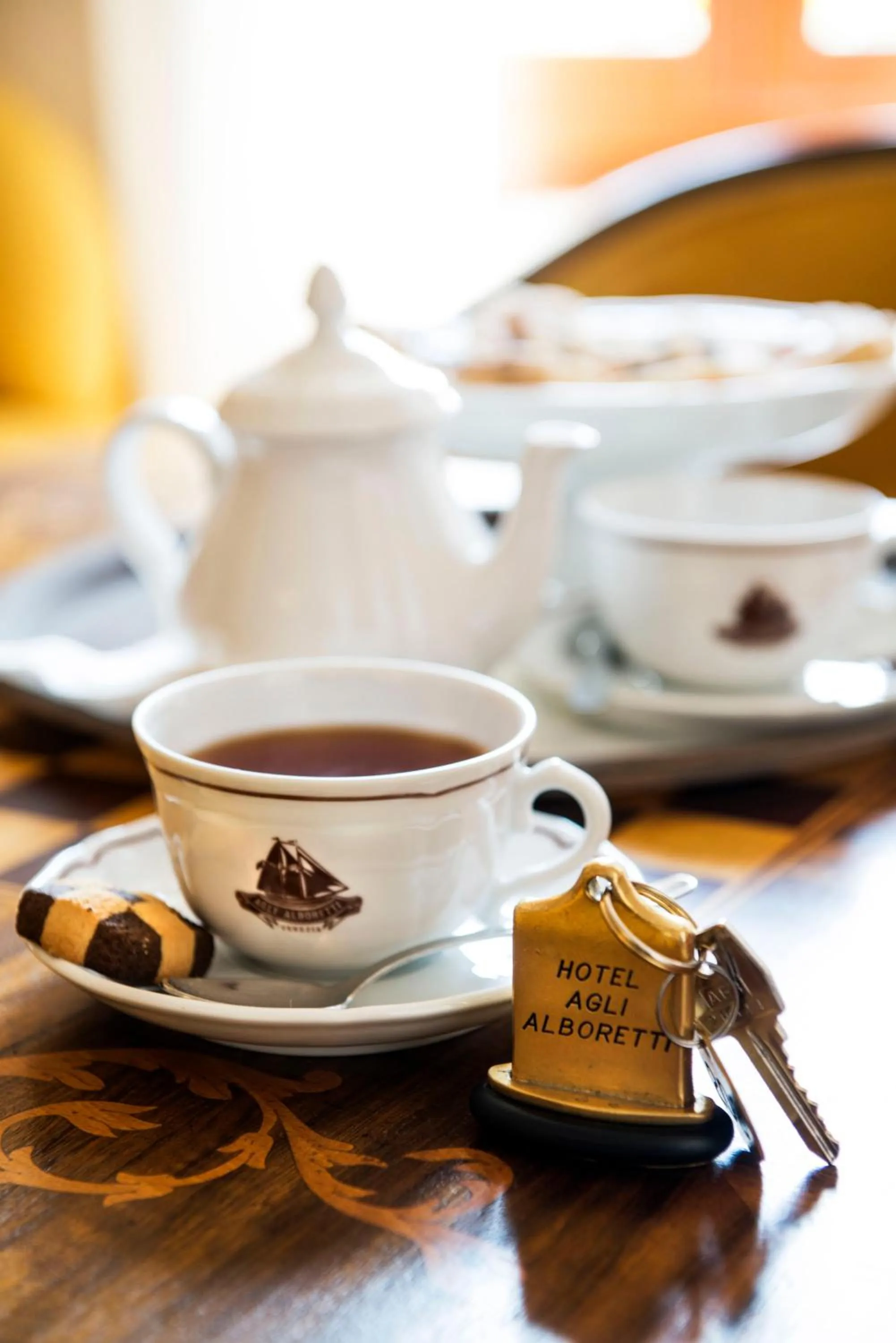 Decorative detail in Hotel Agli Alboretti