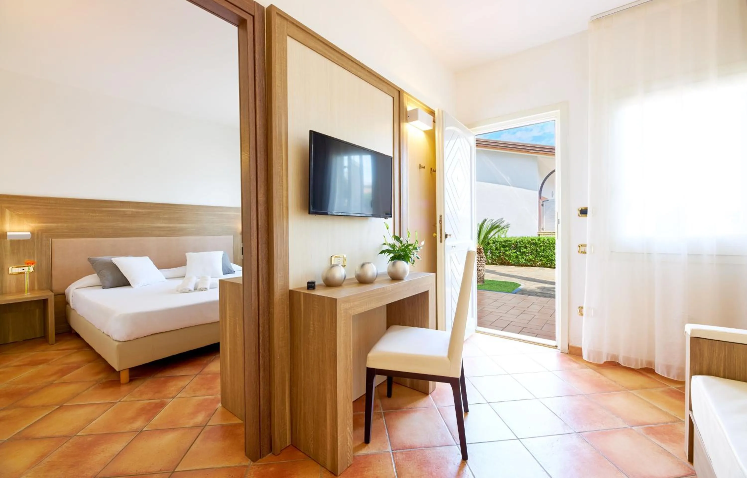 Bed in Paestum Inn Beach Resort