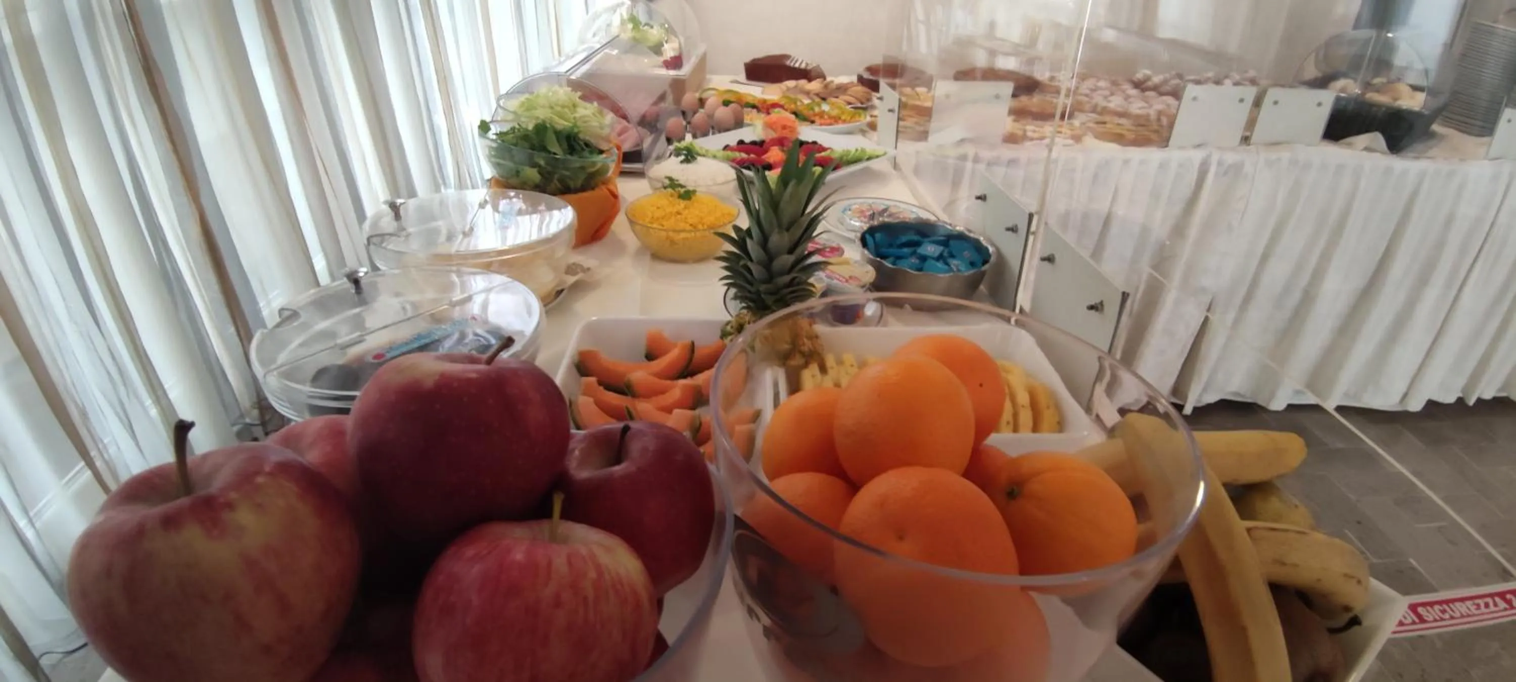 Continental breakfast in Hotel Losanna Cervia