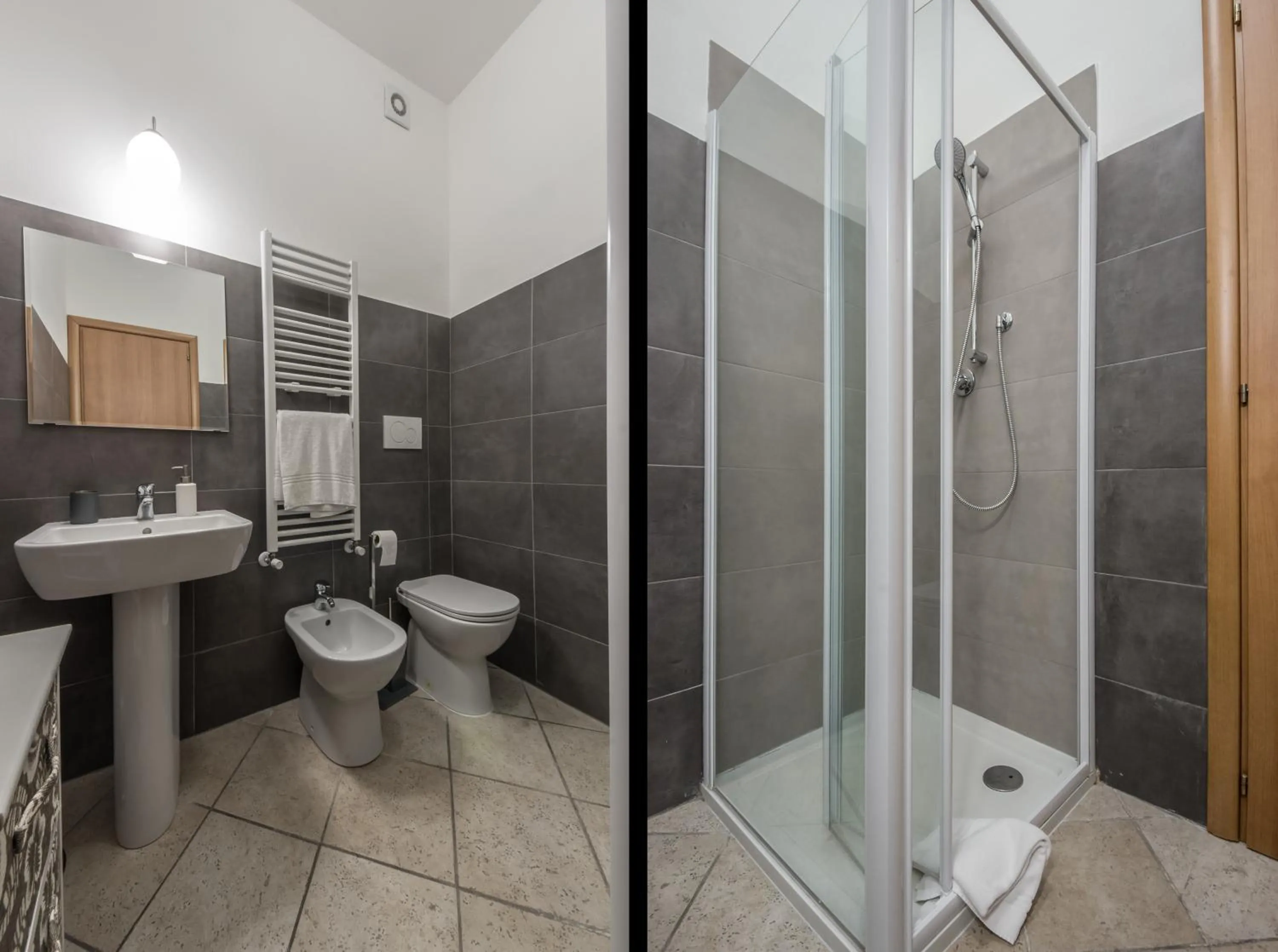 Shower in I Terzi Di Siena - Rooms Only