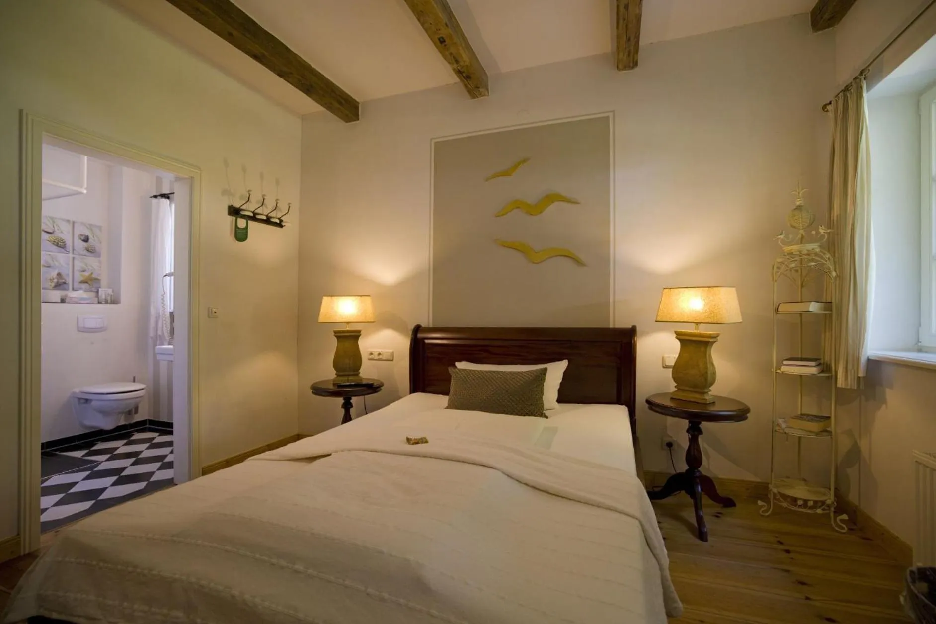 Bed in Hotel Hochzeitshaus