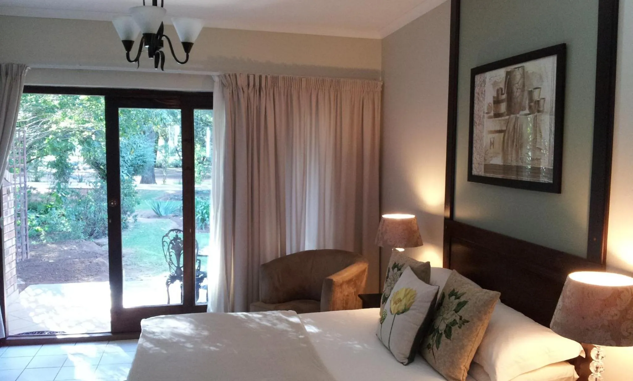 Bedroom, Bed in Farmhouse Lodge