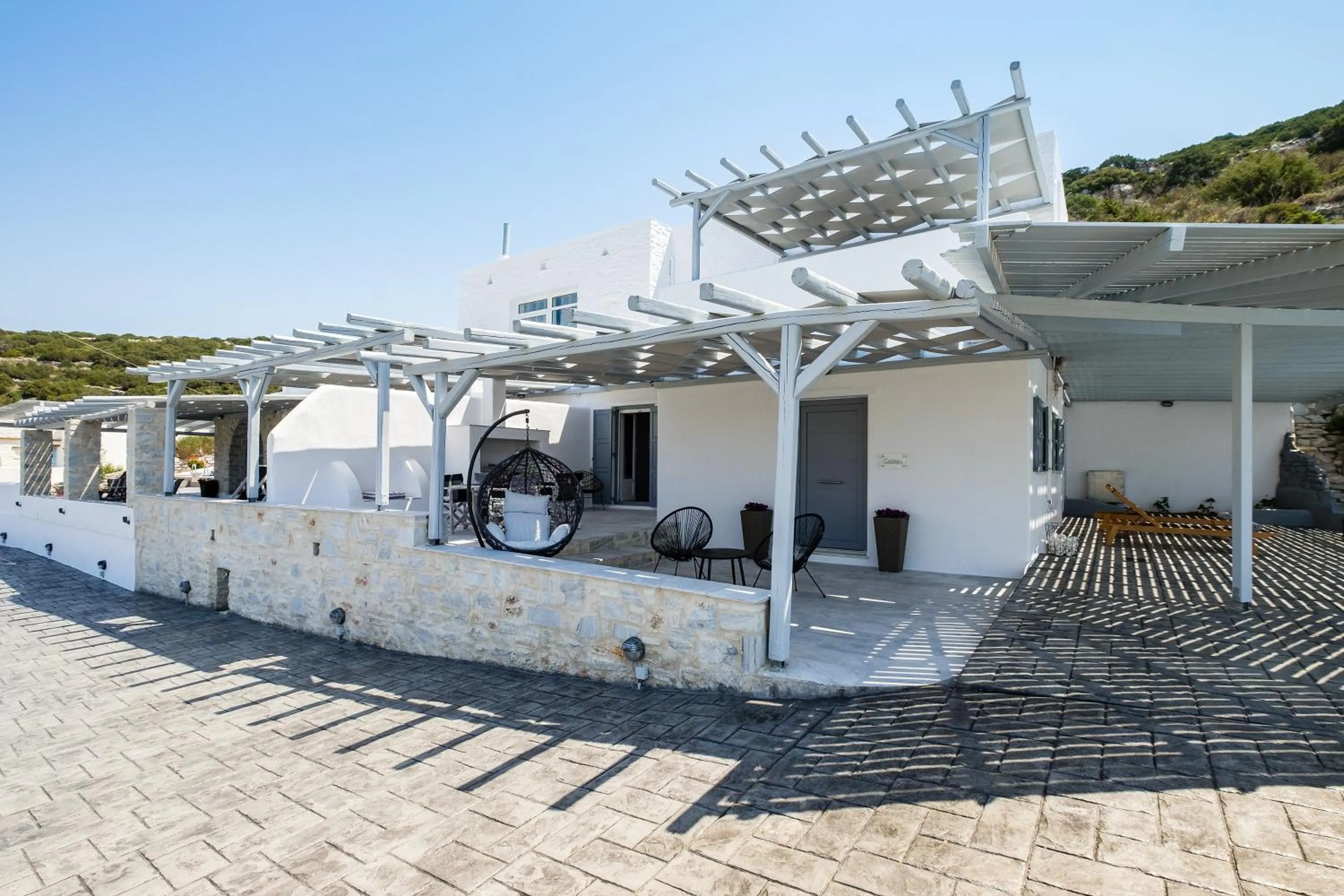 Patio in Paros Villas Nereids