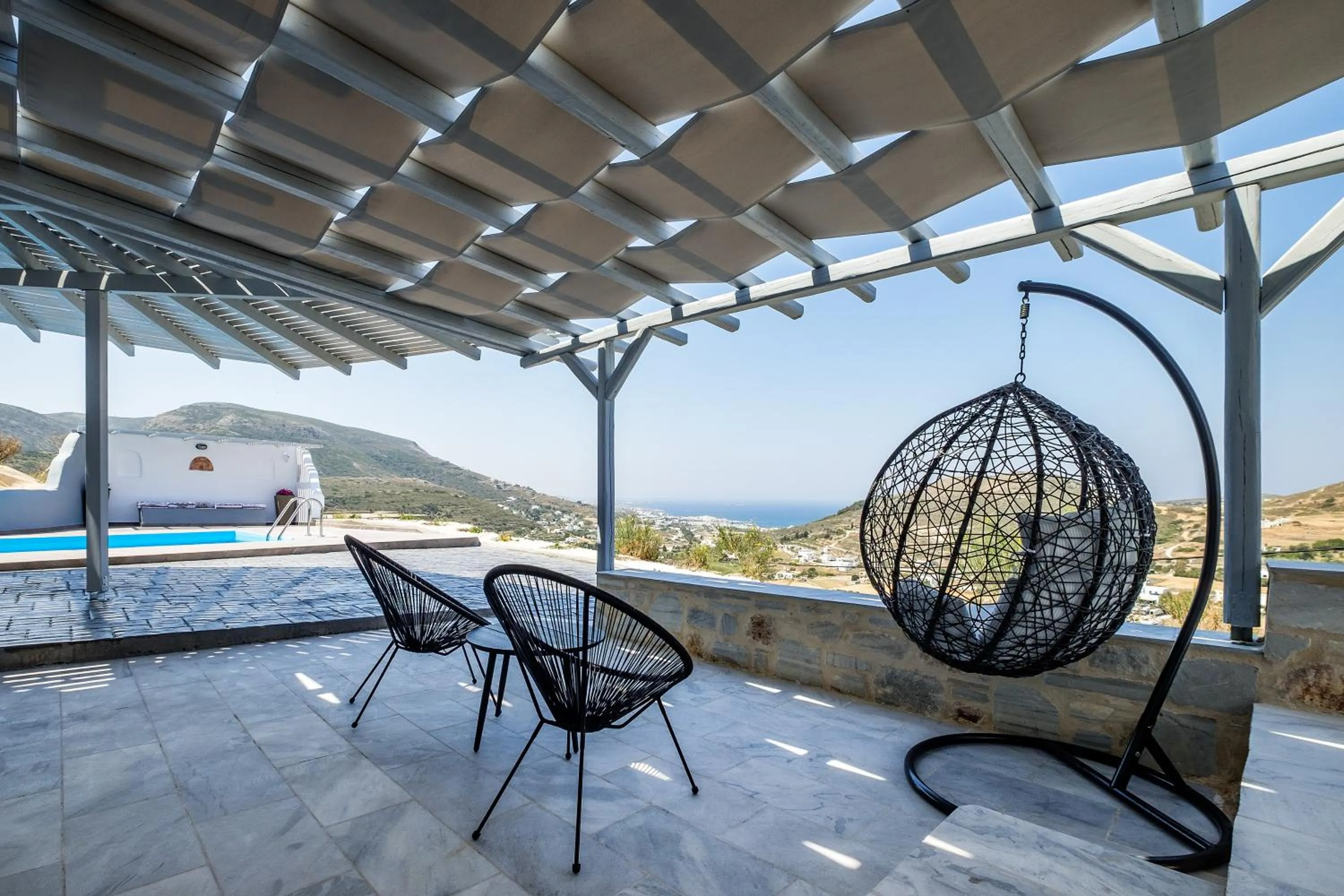 Balcony/Terrace in Paros Villas Nereids