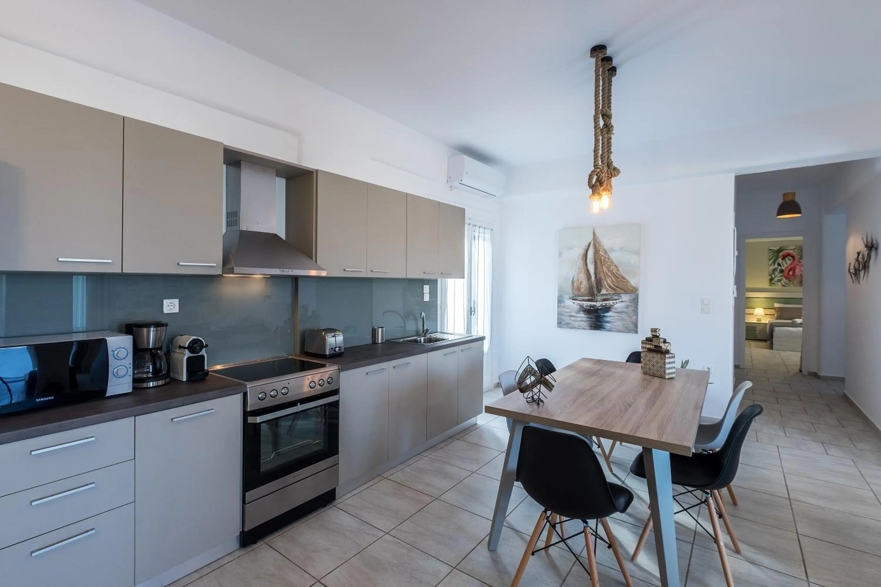Dining area in Paros Villas Nereids