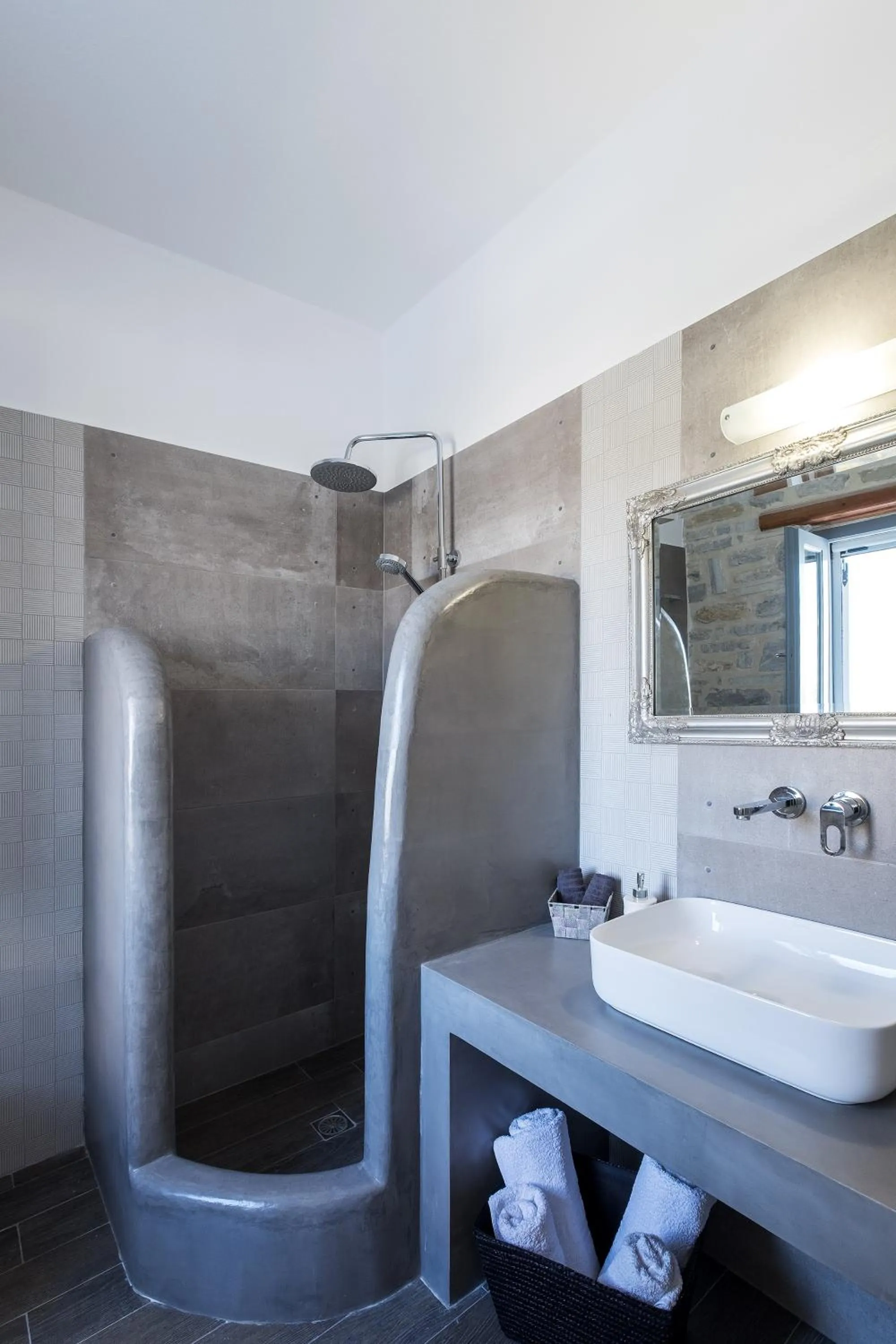 Bed in Paros Villas Nereids