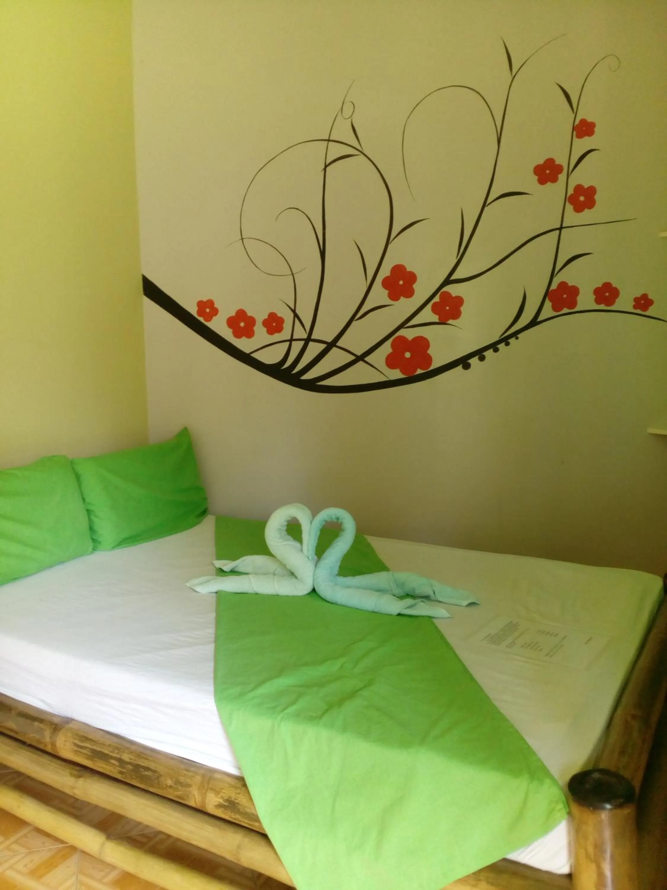 Bed in Greenhut Pension & Bar