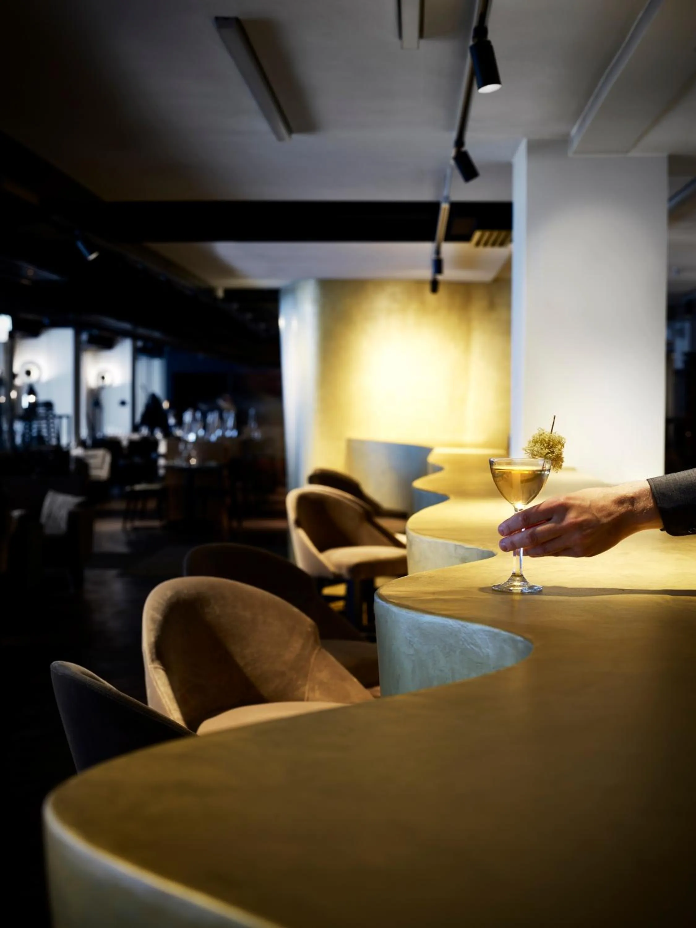 Lounge or bar in Lapland Hotels Bulevardi