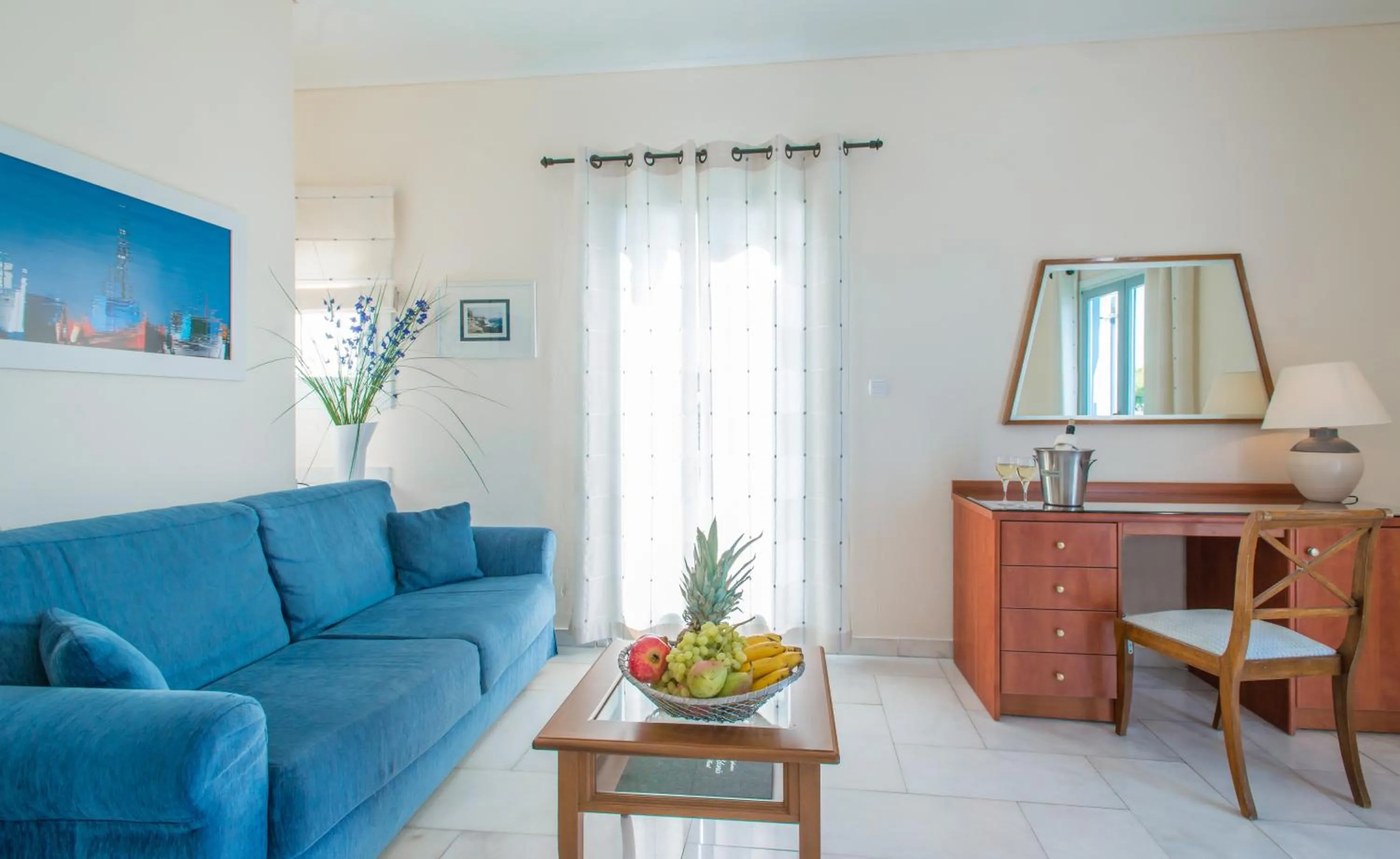 Seating area in Hotel Adonis