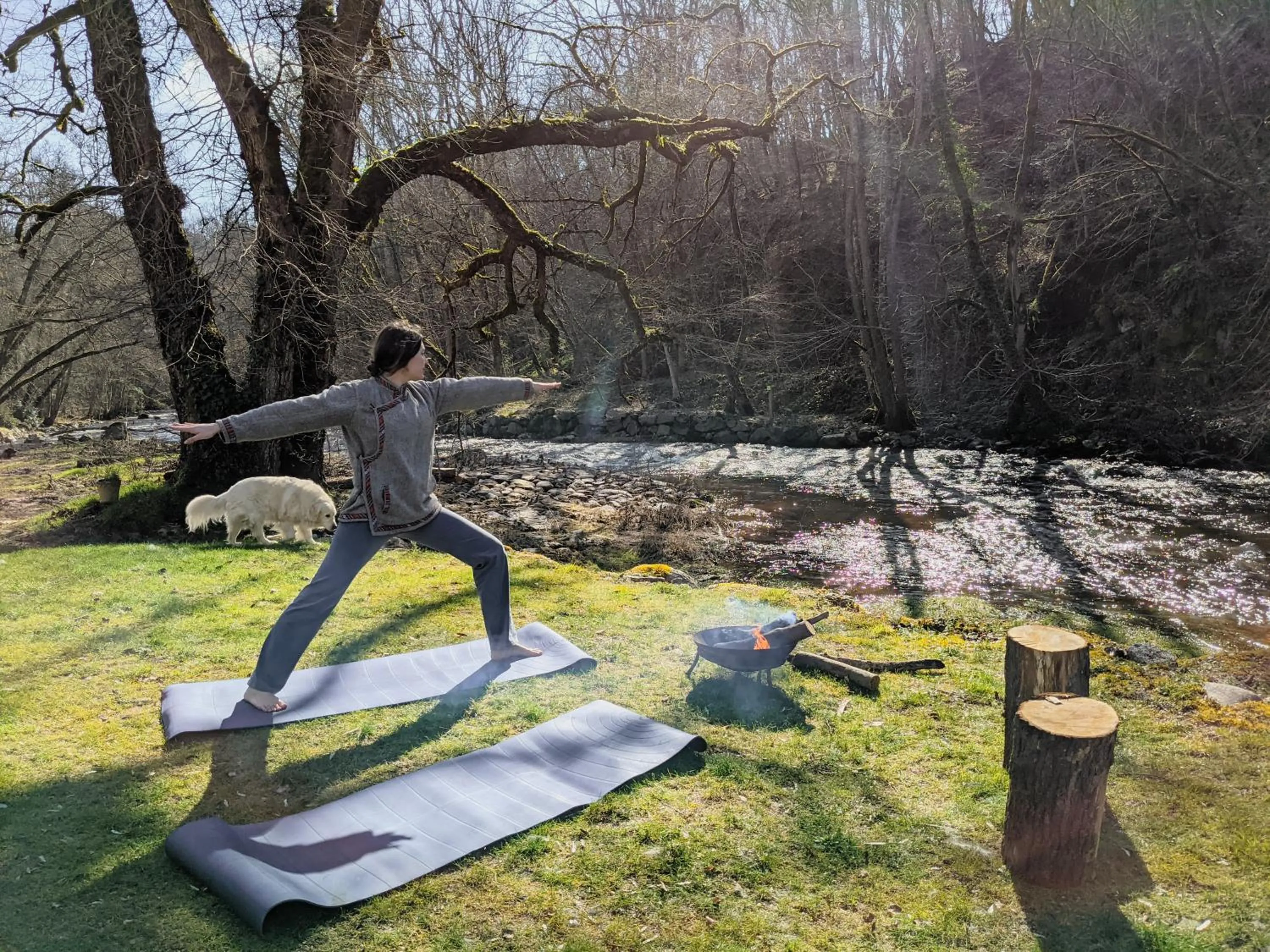 Garden in Demeures et Châteaux Moulin des Templiers Hôtel & SPA