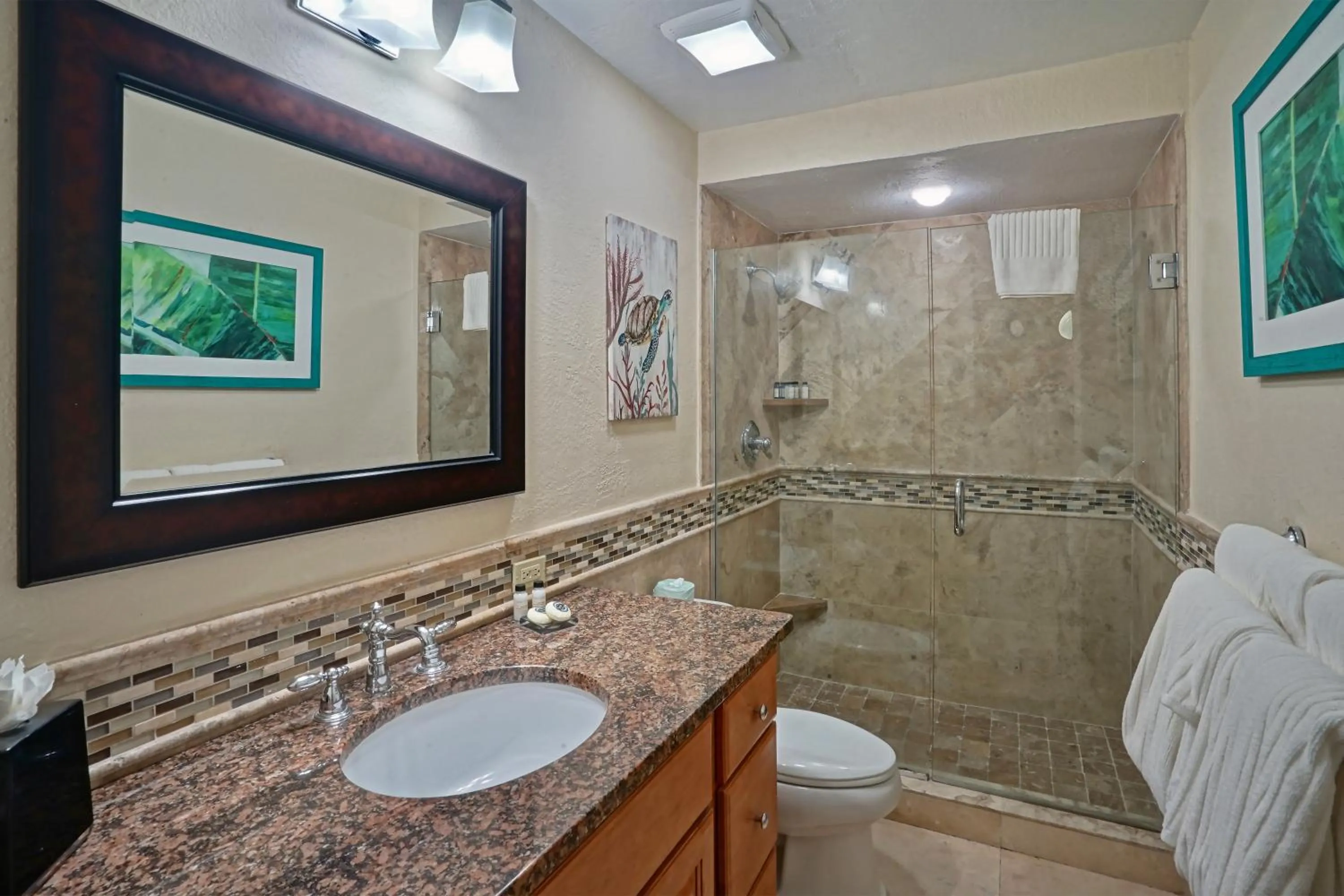 Bathroom in Secret Harbour Beach Resort