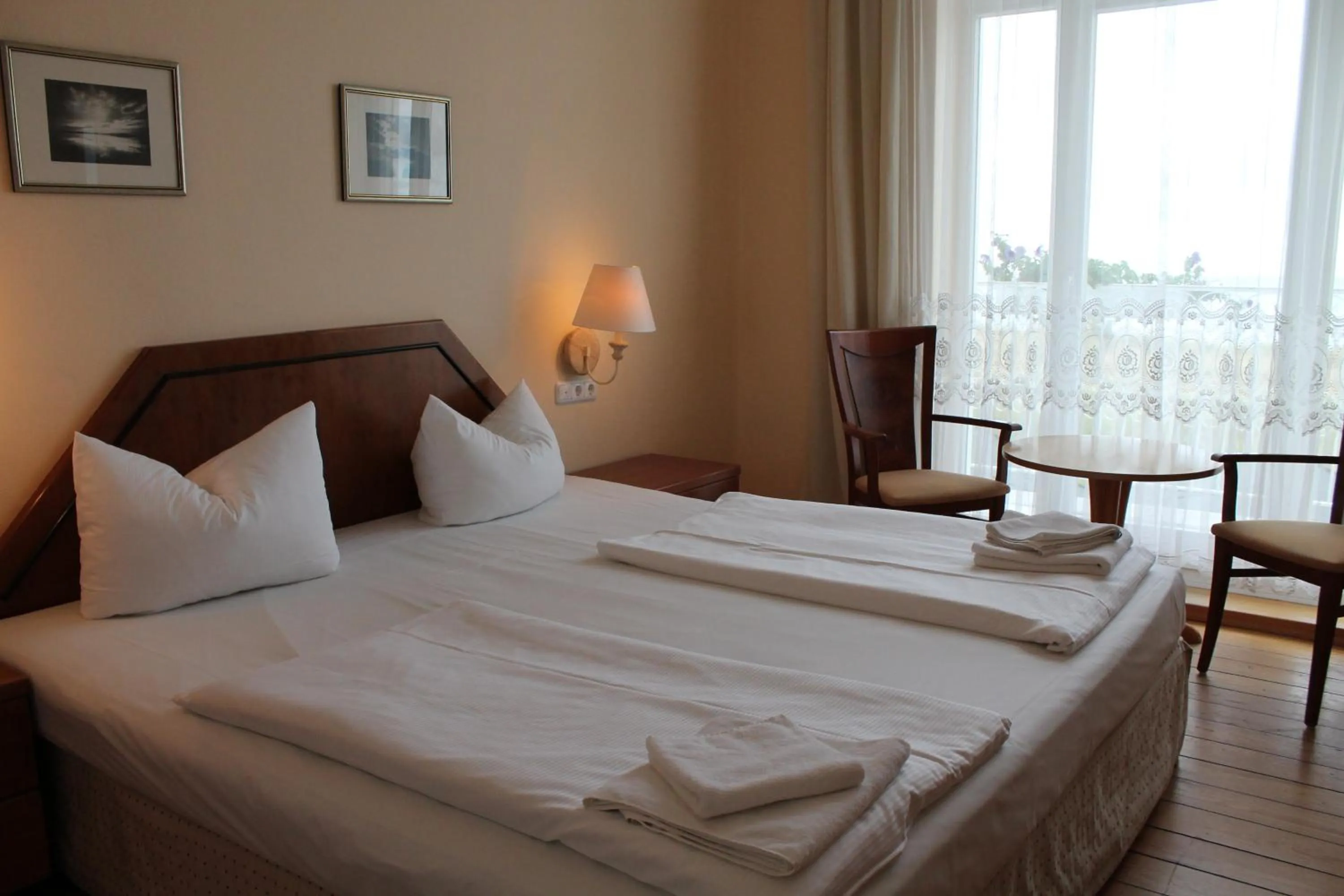 Bed in Hotel Stolteraa