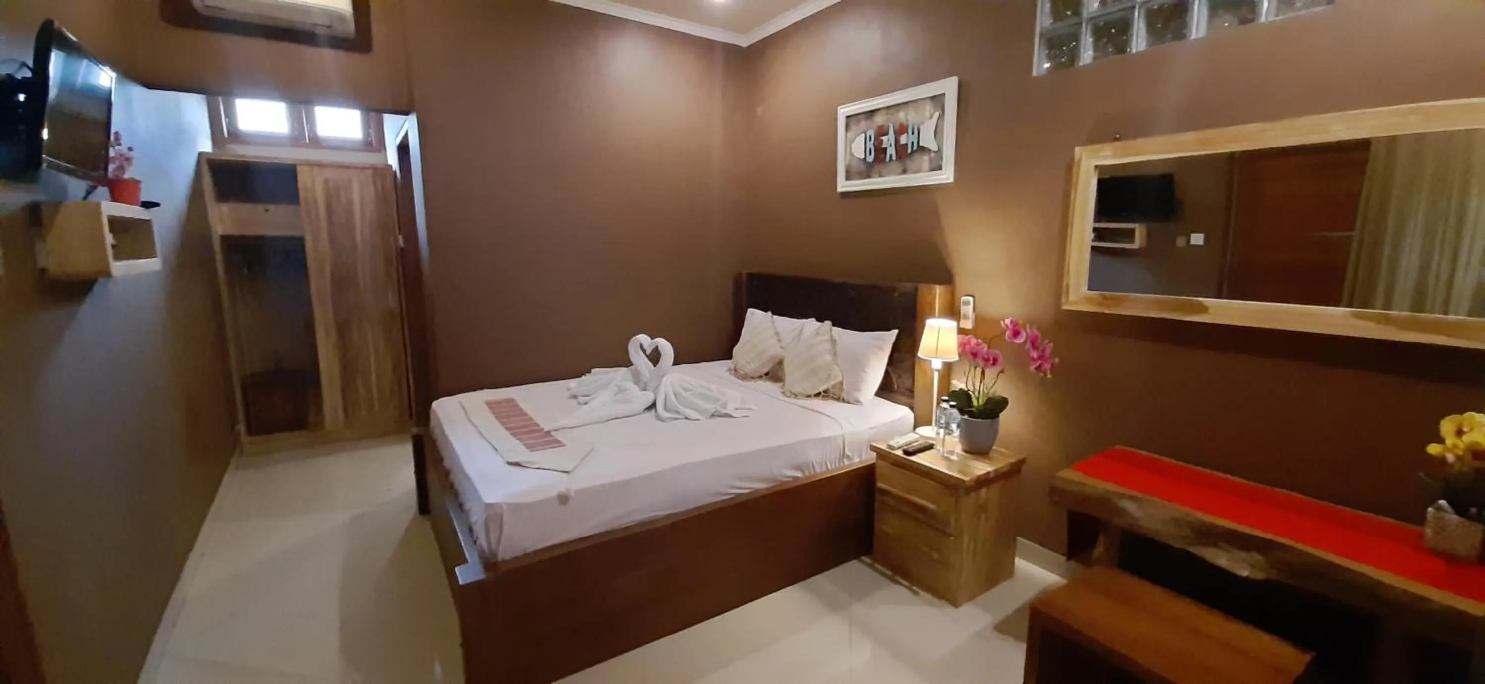 Bed in The point surfcamp Bali